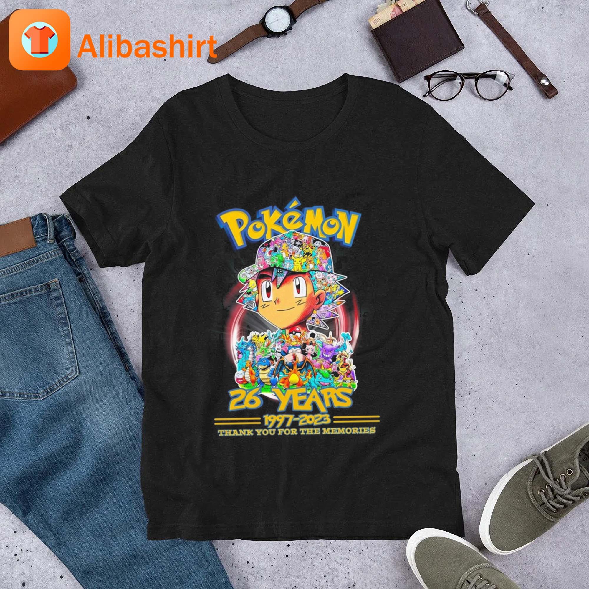 Pokemon 26 Years 1997 – 2023 Thank You For The Memories Shirt