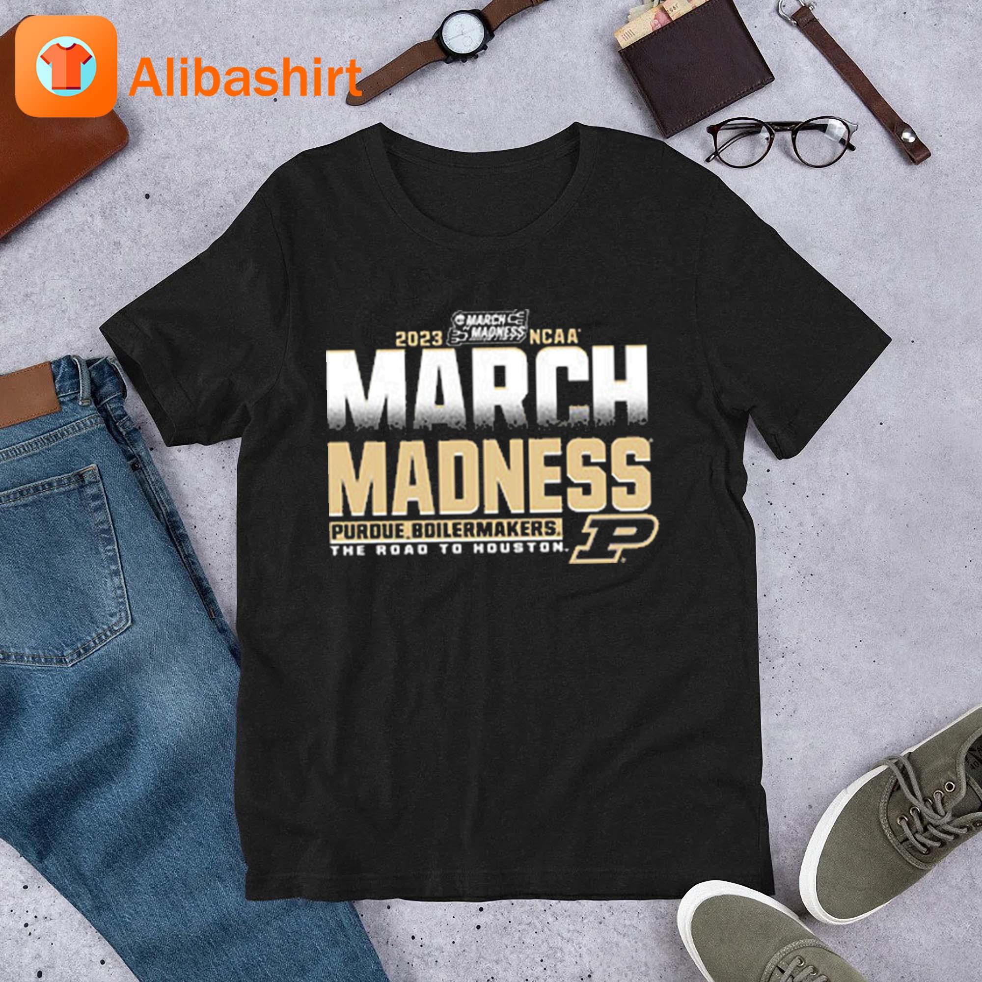 Purdue Boilermakers 2023 NCAA March Madness The Road To Houston shirt