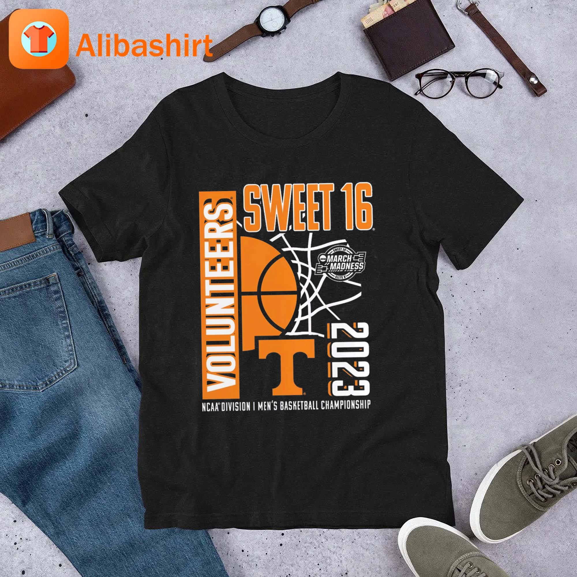 Tennessee Volunteers Sweet 16 March Madness 2023 NCAA Division I Men's Basketball Championship shirt