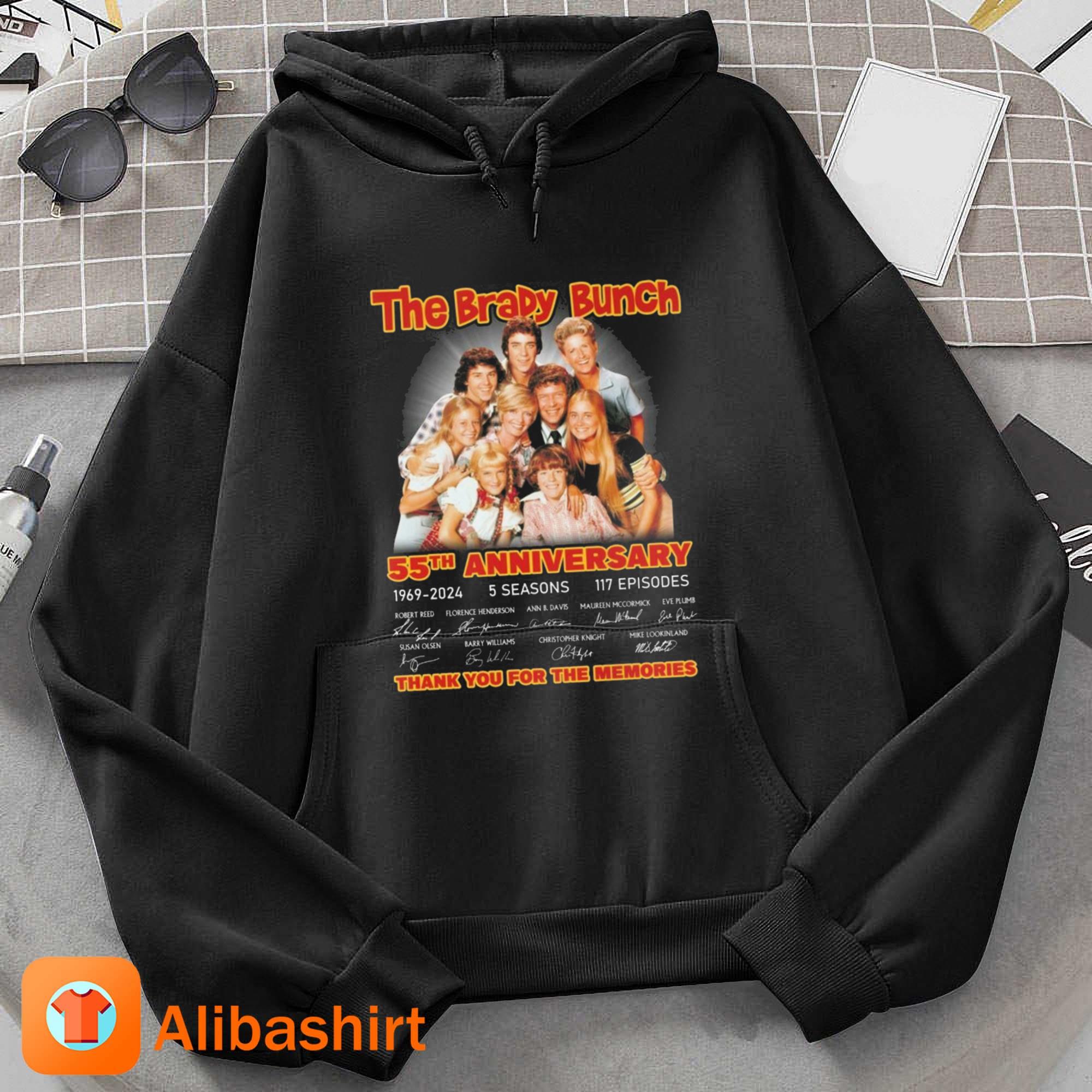 The Brady Bunch 55th Anniversary 1969 – 2024 Thank You For The Memories Signatures Shirt Hoodie
