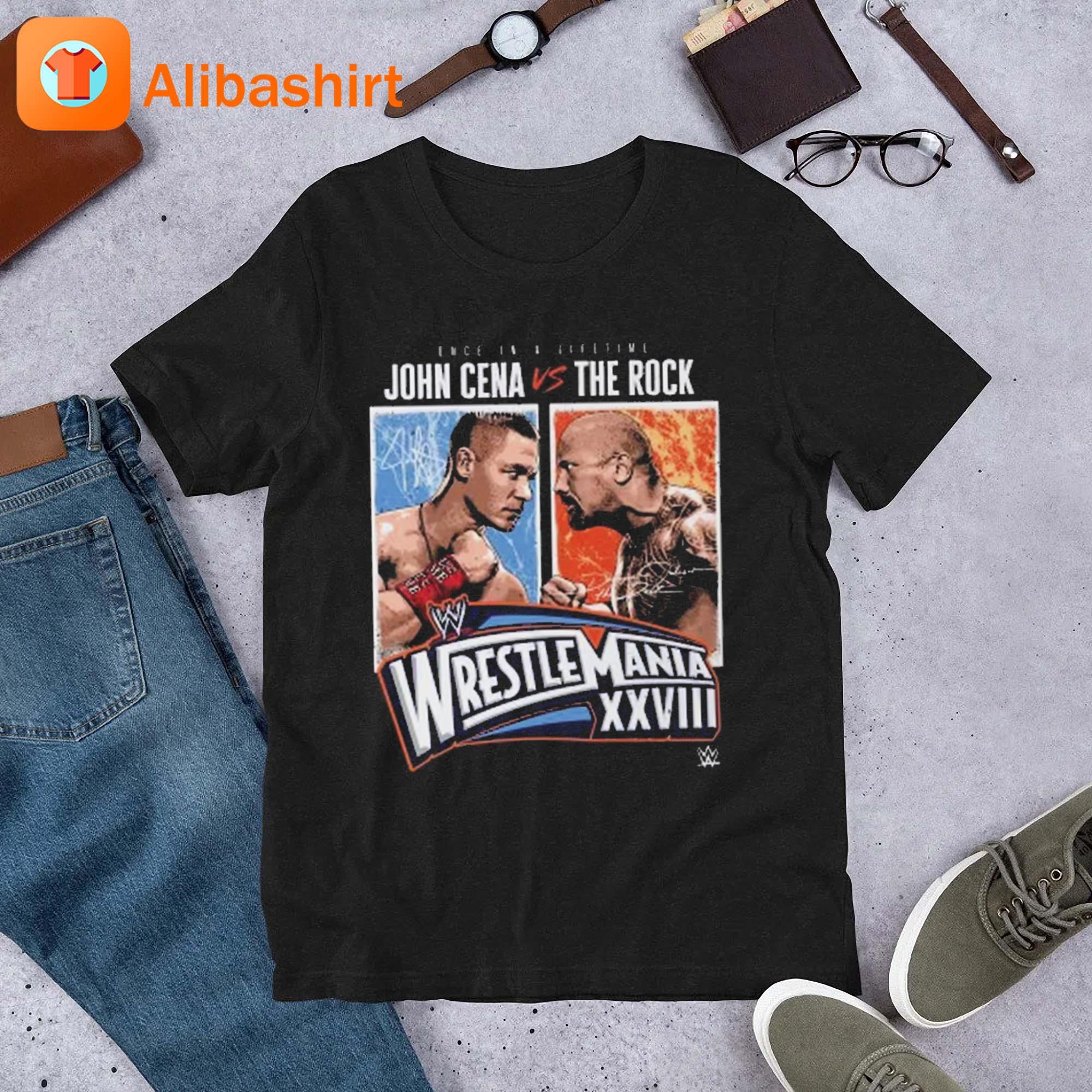 WrestleMania 28 John Cena Vs The Rock Match shirt