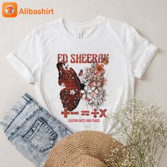 Butterfly Ed Sheeran Mathematics Tour 2023 Shirt