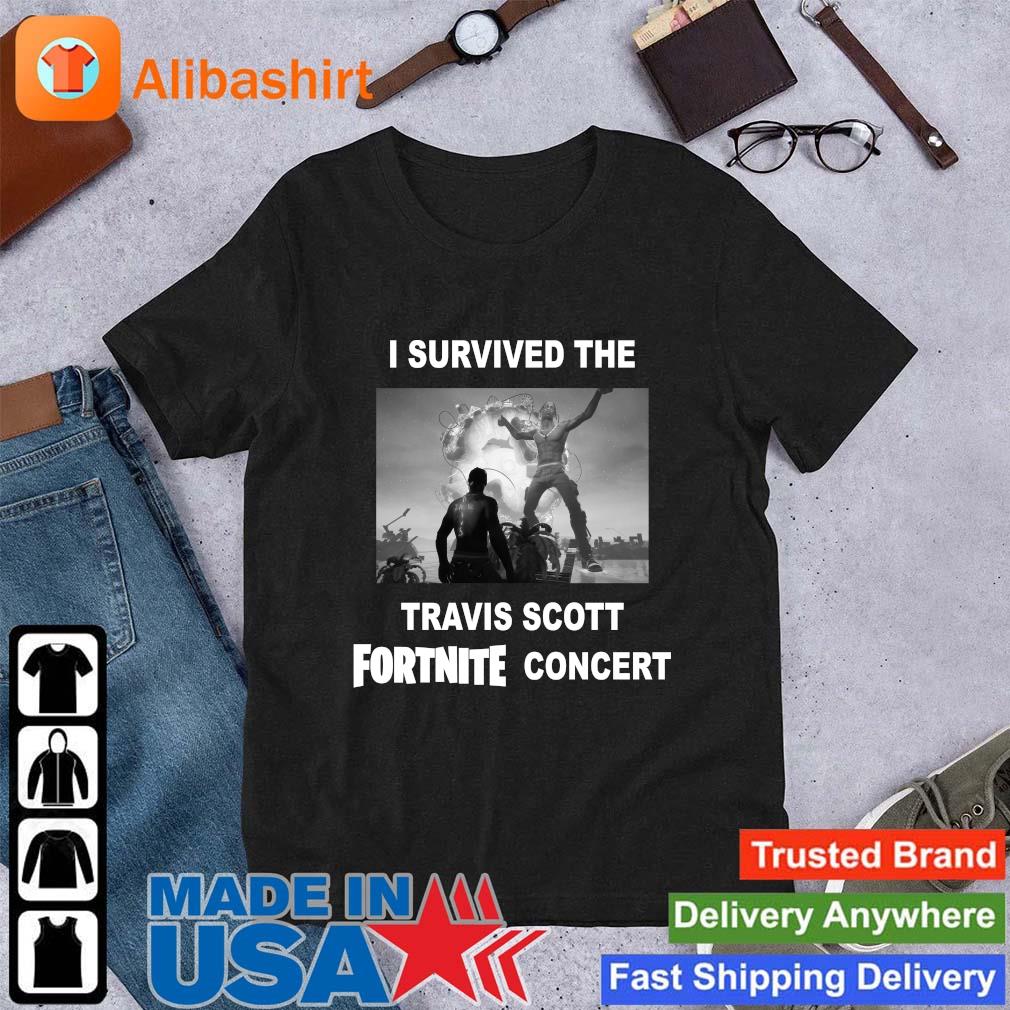 Funny i Survived The Travis Scott Fortnite Concert Shirt