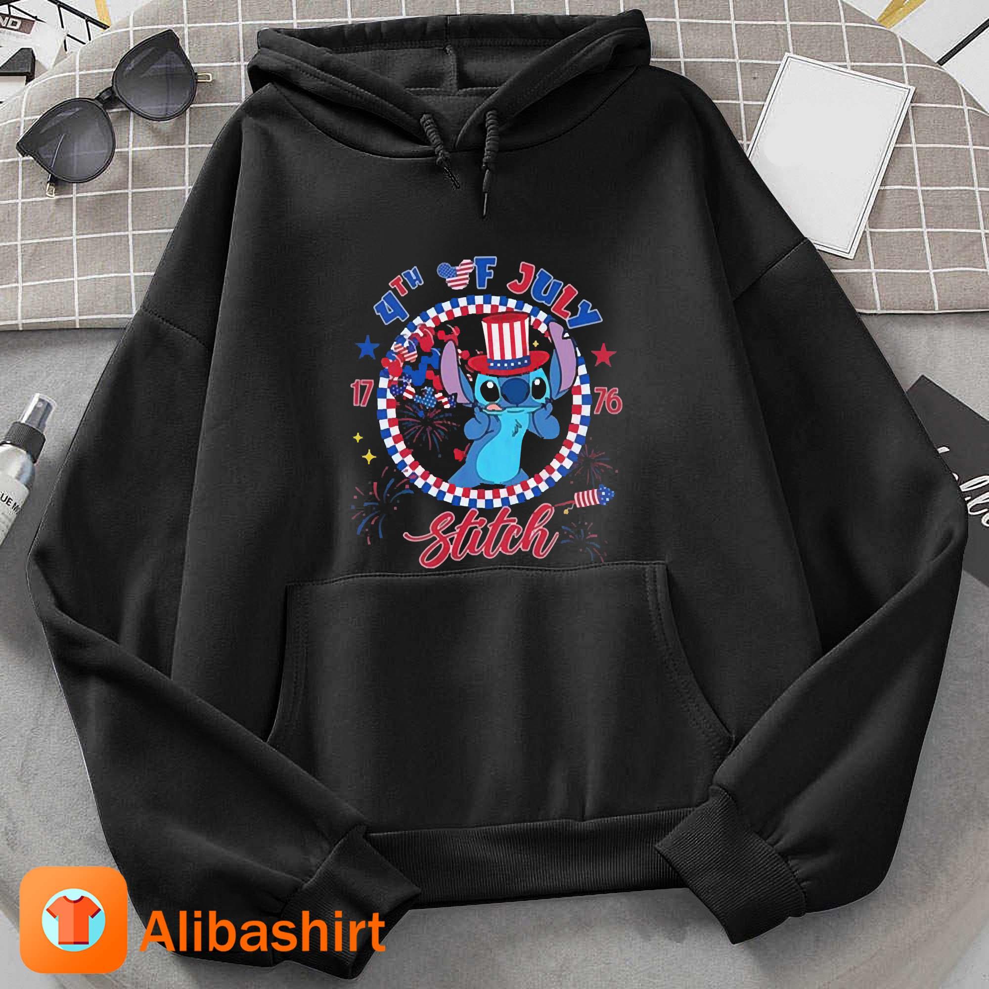 Official 4th Of July Shirt Disney Stitch Memorial Day Shirt Hoodie