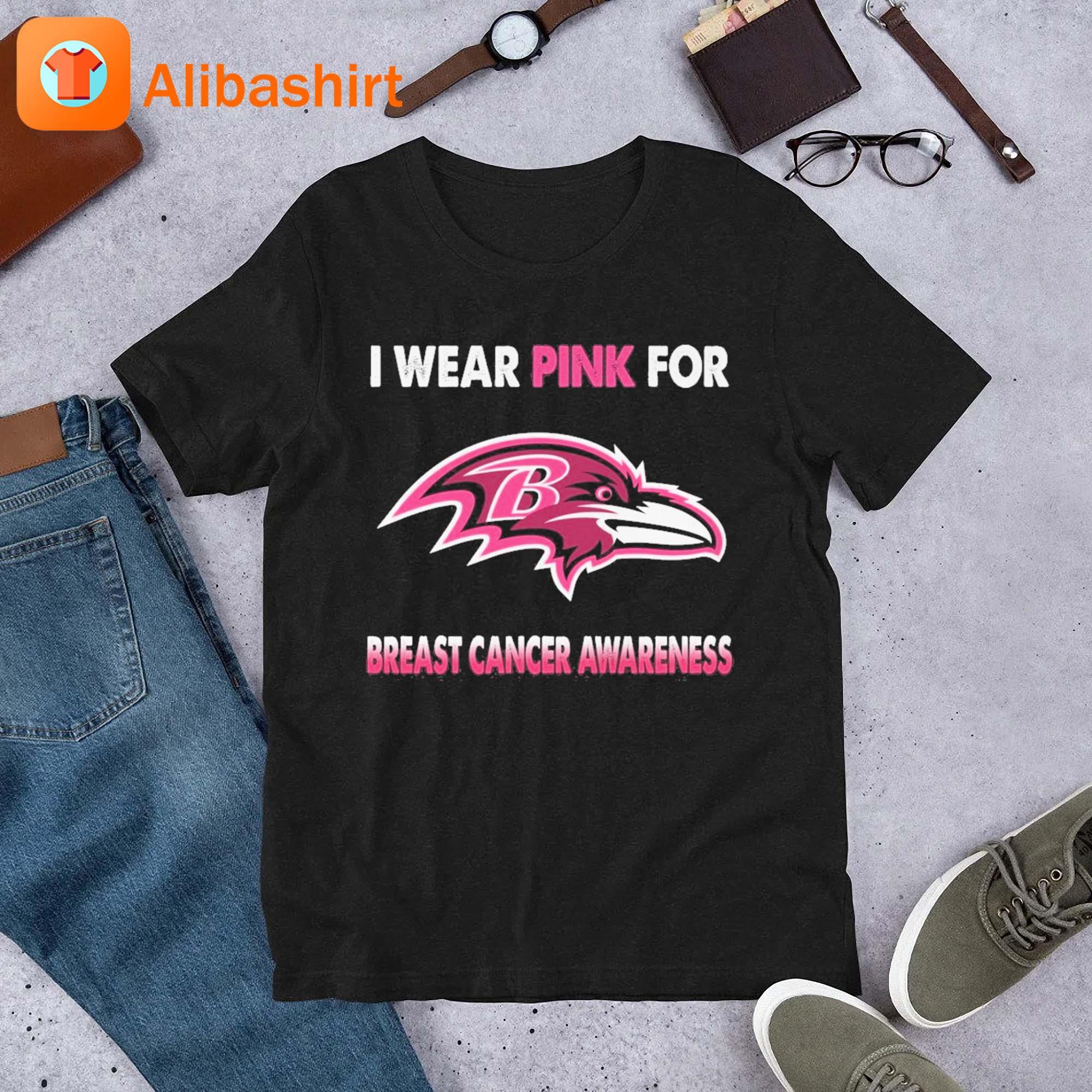Baltimore Ravens I Wear Pink For Breast Cancer Awareness 2023 Shirt