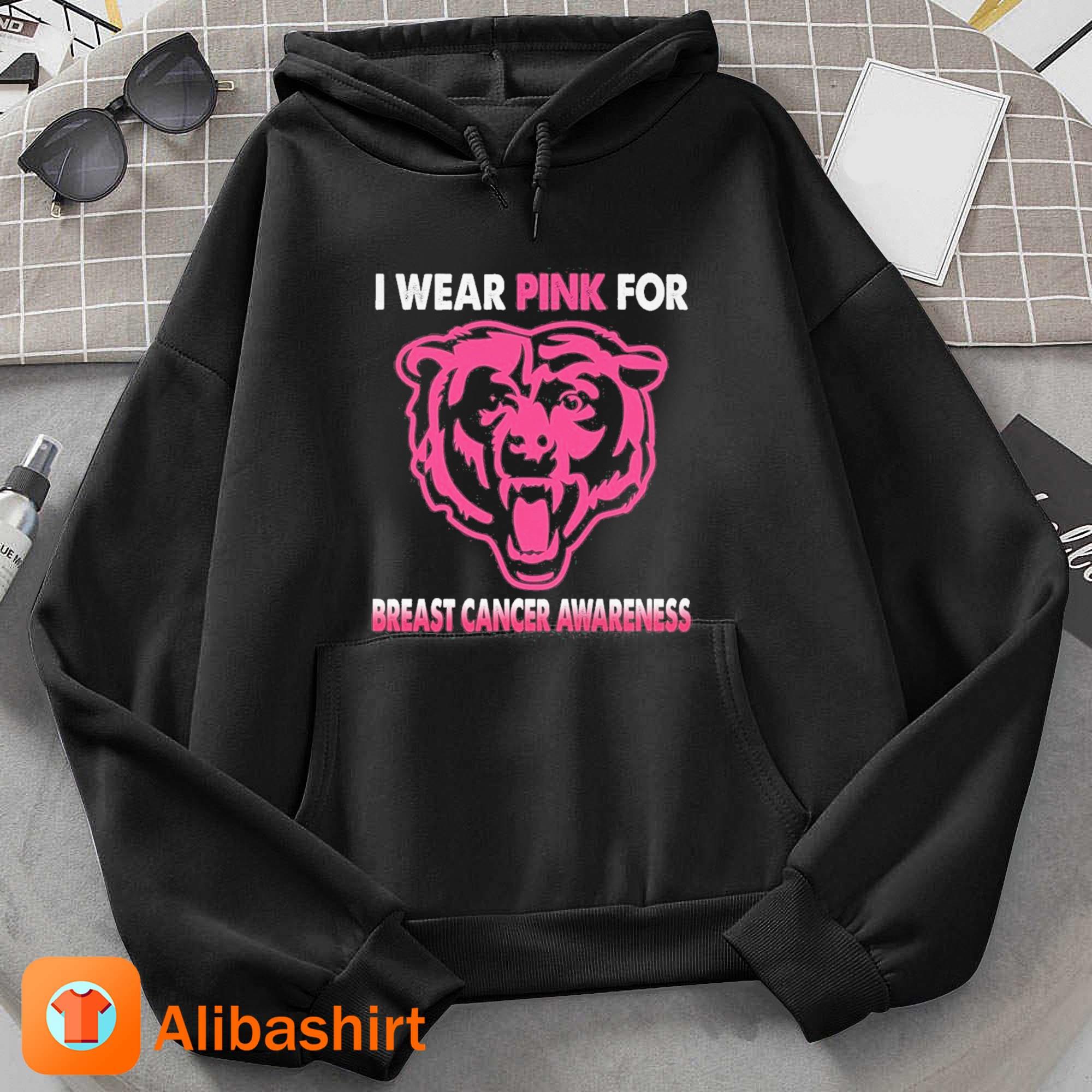Chicago Bears I Wear Pink For Breast Cancer Awareness 2023 Shirt Hoodie