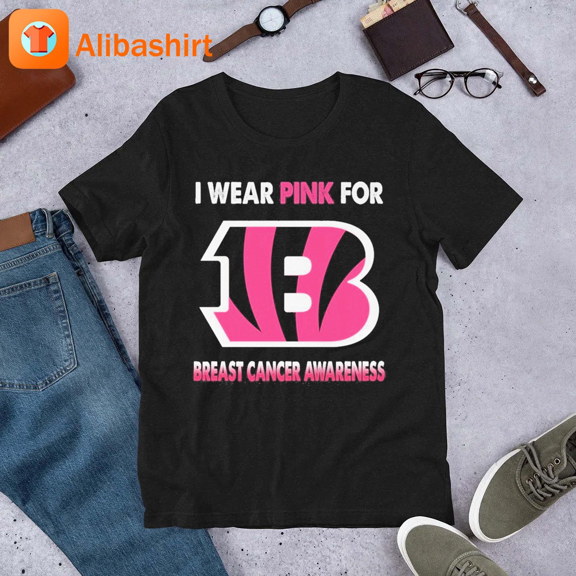 Cincinnati Bengals I Wear Pink For Breast Cancer Awareness 2023 Shirt