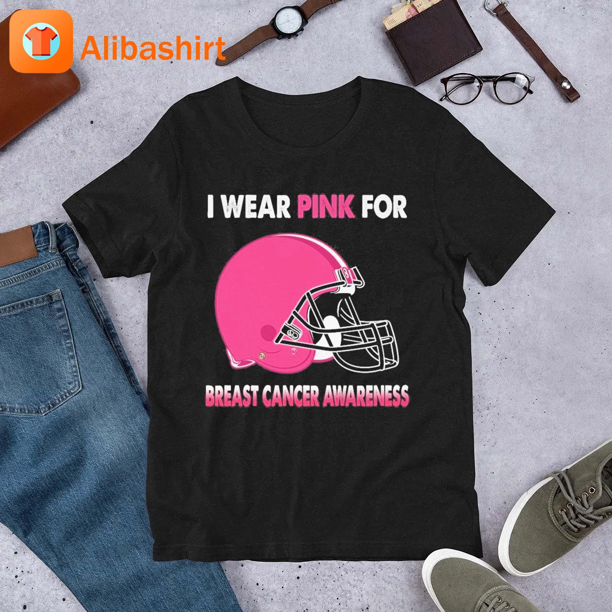Cleveland Browns I Wear Pink For Breast Cancer Awareness 2023 Shirt