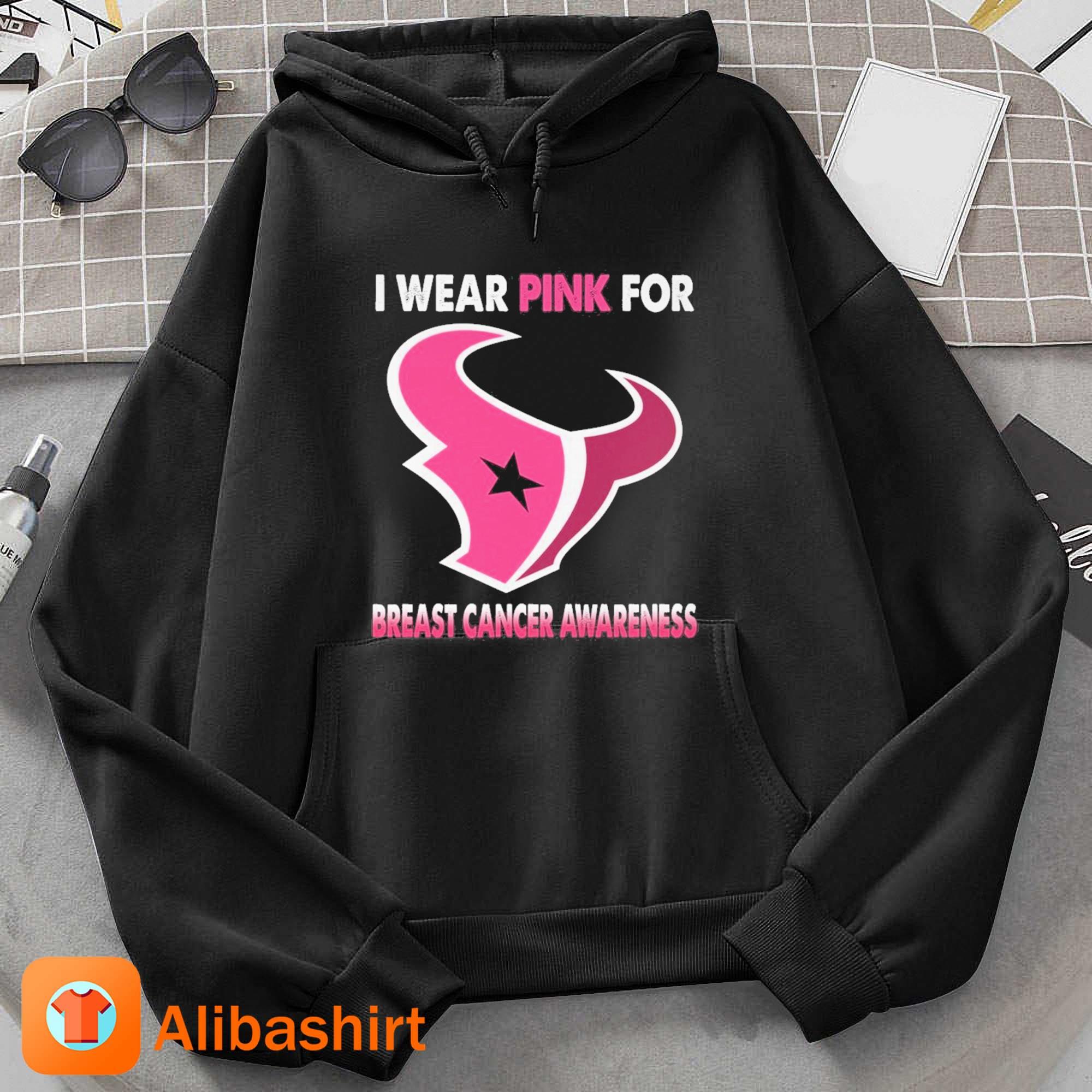 Houston Texans I Wear Pink For Breast Cancer Awareness 2023 Shirt Hoodie