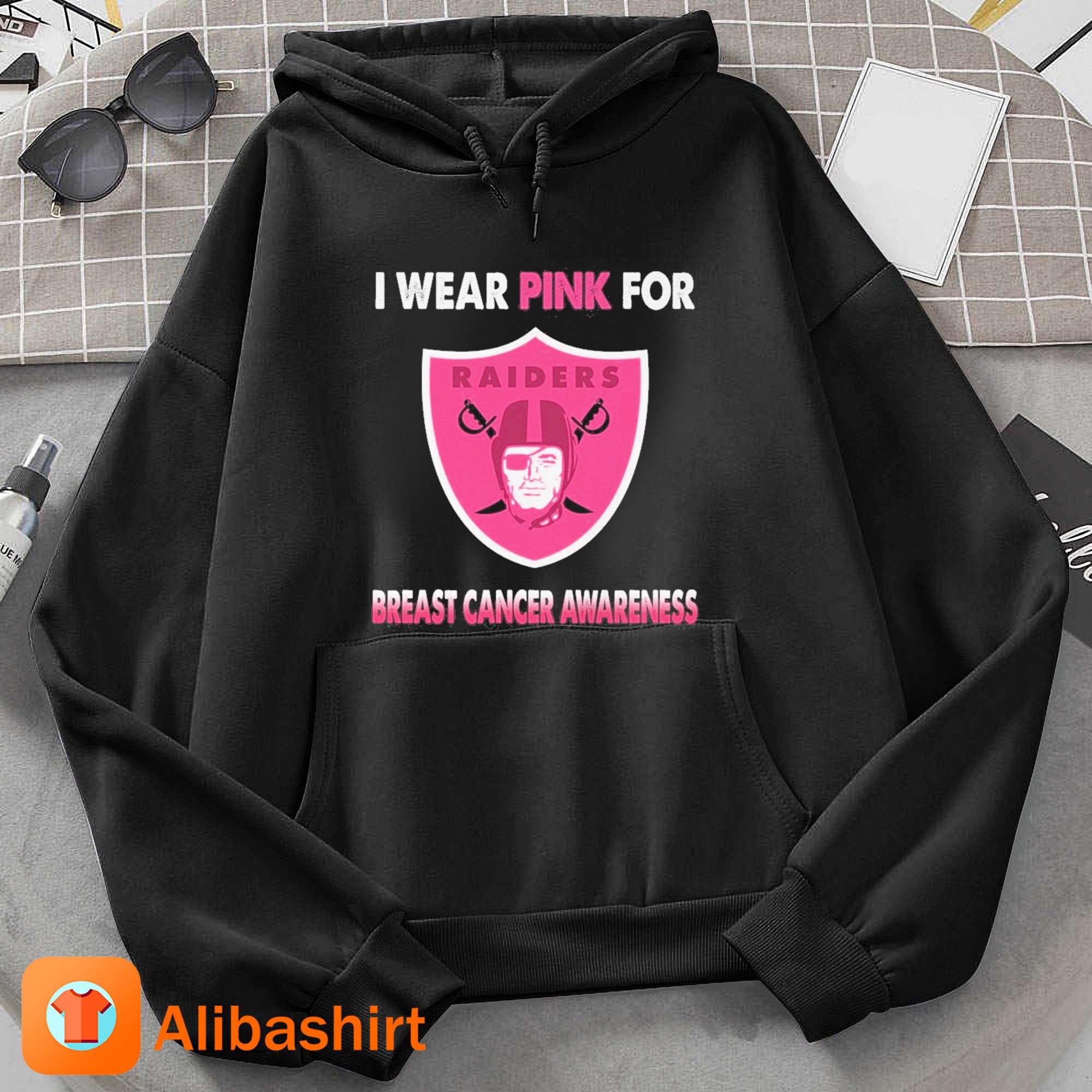 Las Vegas Raiders I Wear Pink For Breast Cancer Awareness 2023 Shirt Hoodie