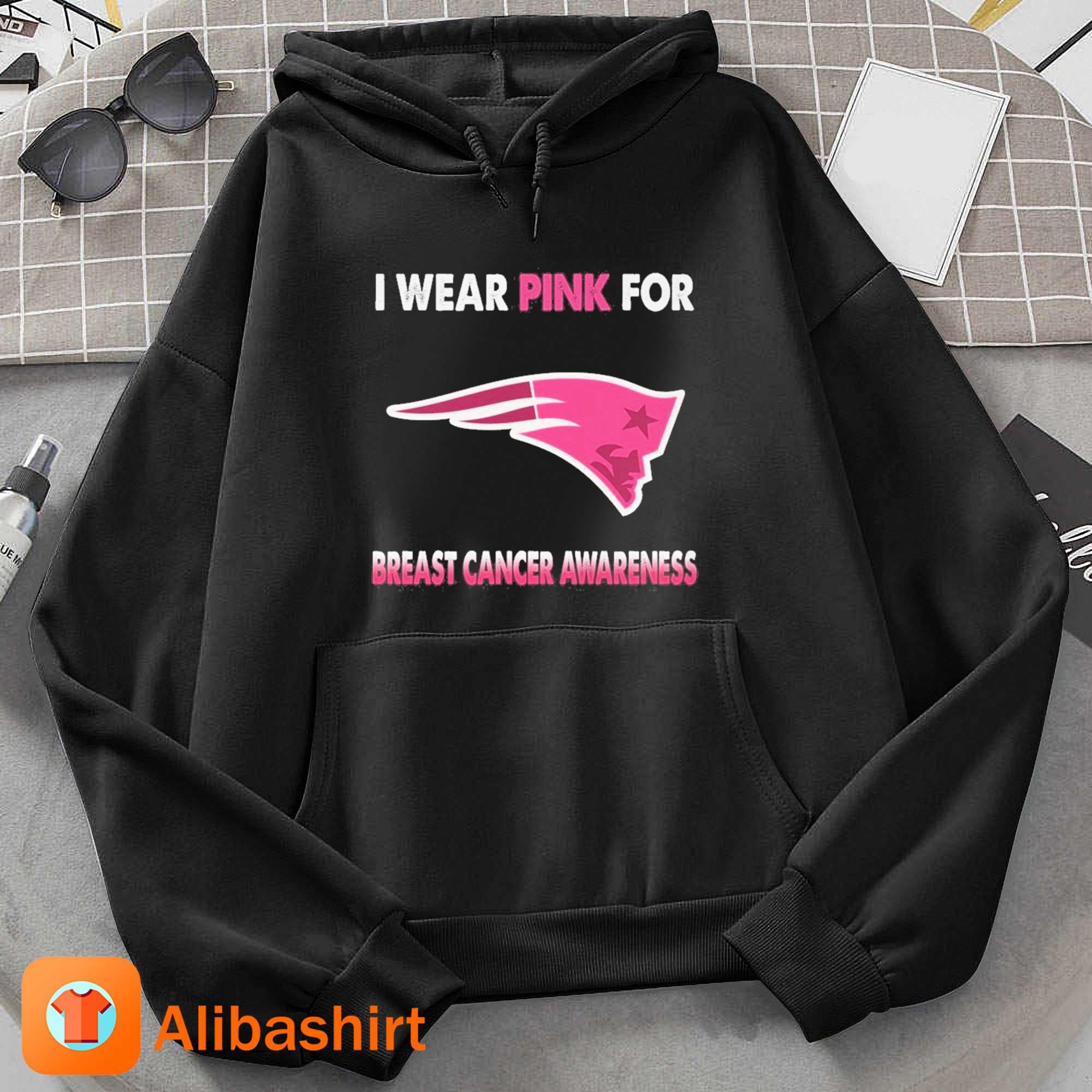 New England Patriots I Wear Pink For Breast Cancer Awareness 2023 Shirt Hoodie