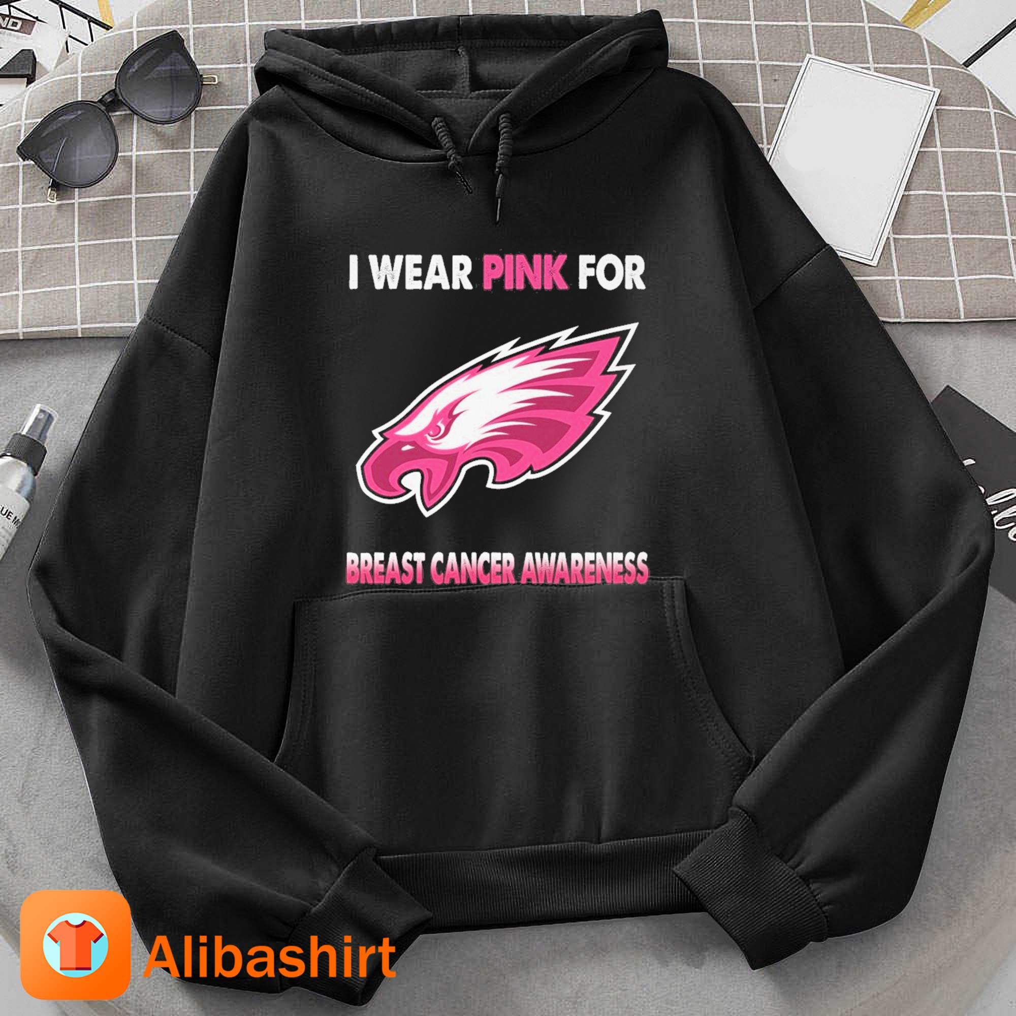 Philadelphia Eagles I Wear Pink For Breast Cancer Awareness 2023 Shirt Hoodie