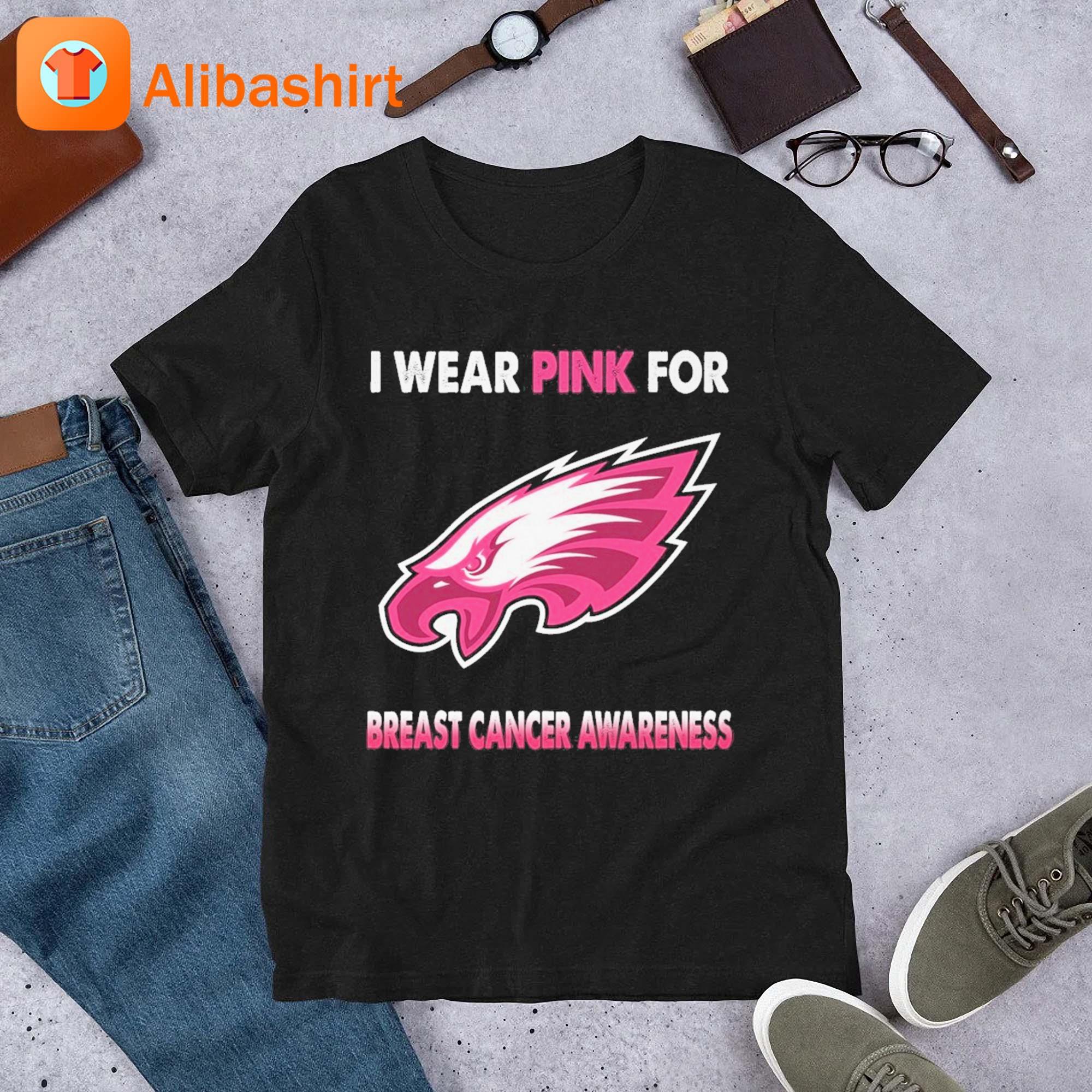 Philadelphia Eagles I Wear Pink For Breast Cancer Awareness 2023 Shirt