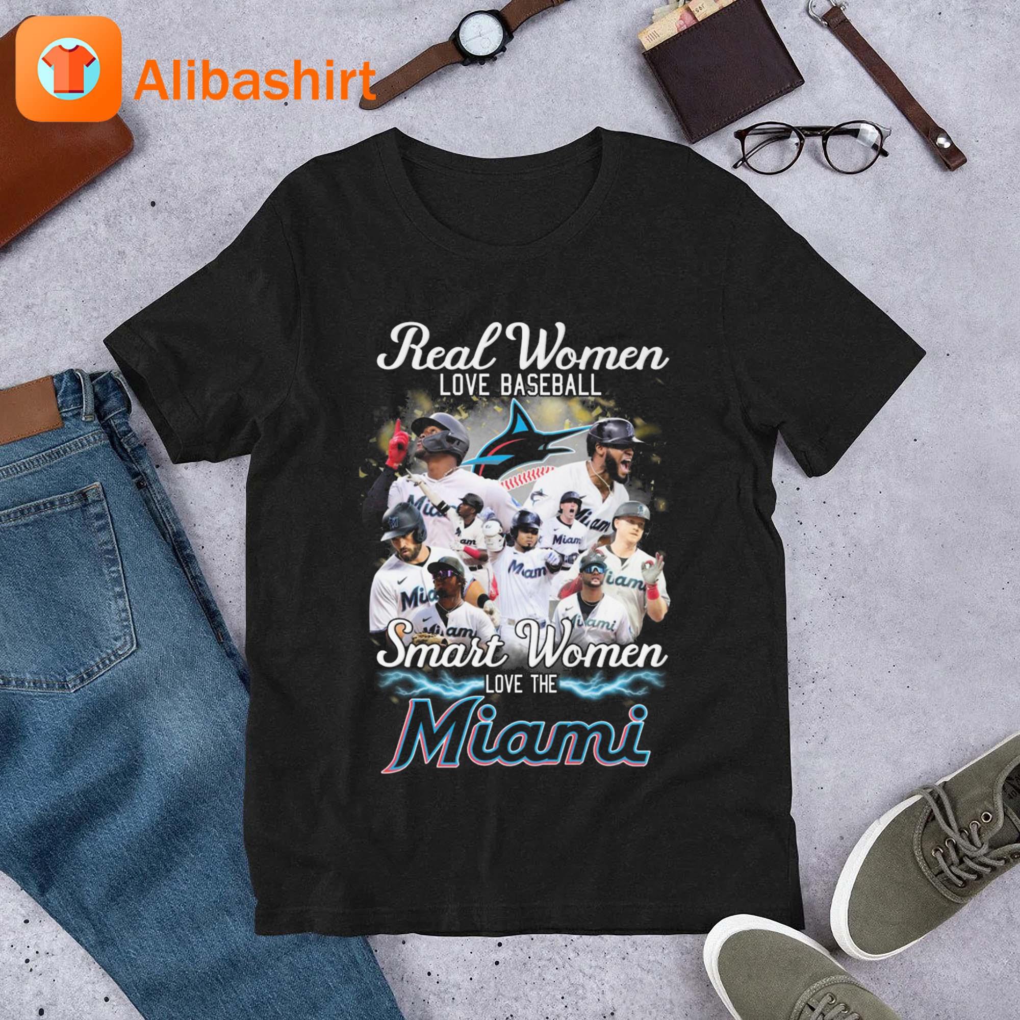 Official real Women Love Baseball Smart Women Love The Miami