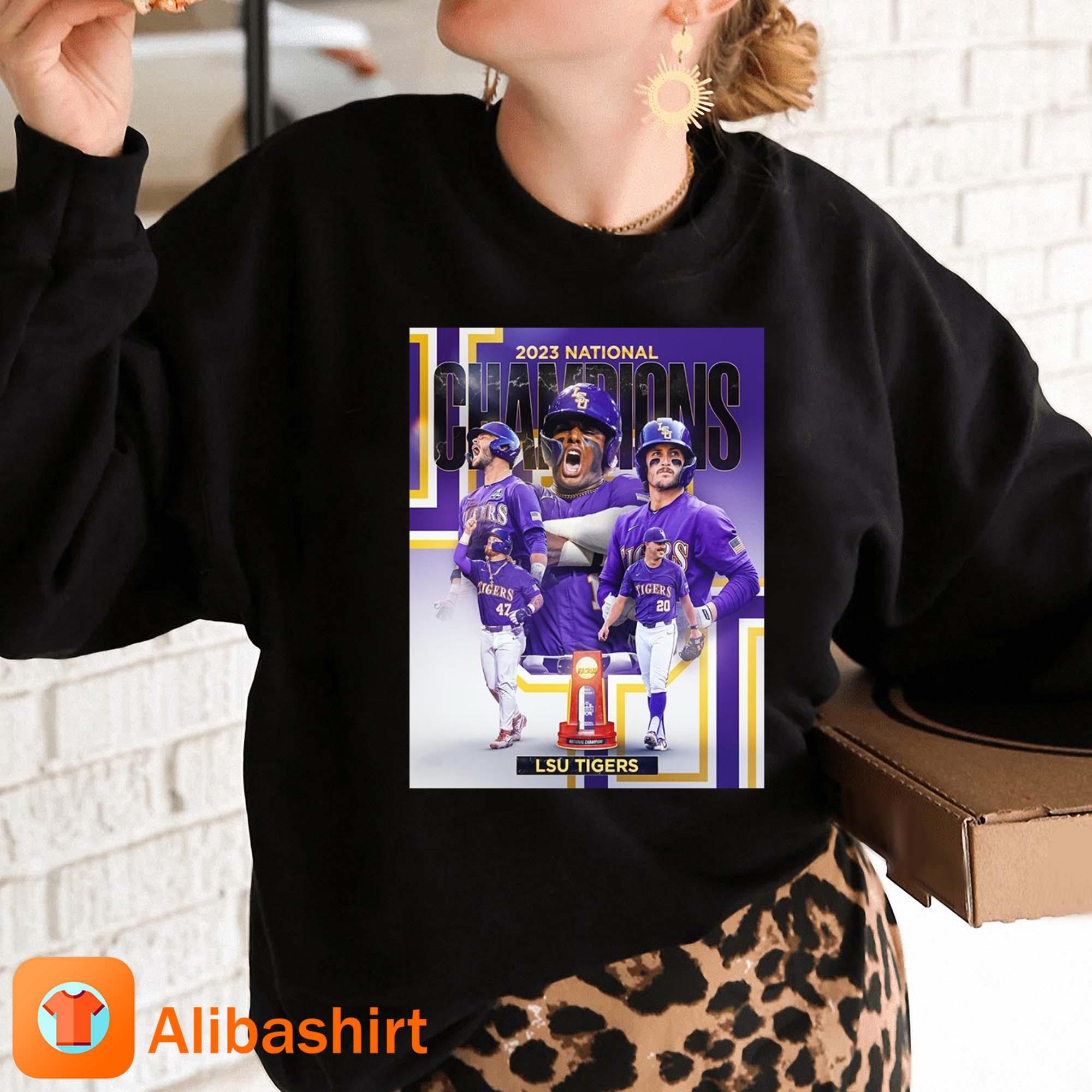 Awesome the lsu tigers are kings of college baseball shirt, hoodie