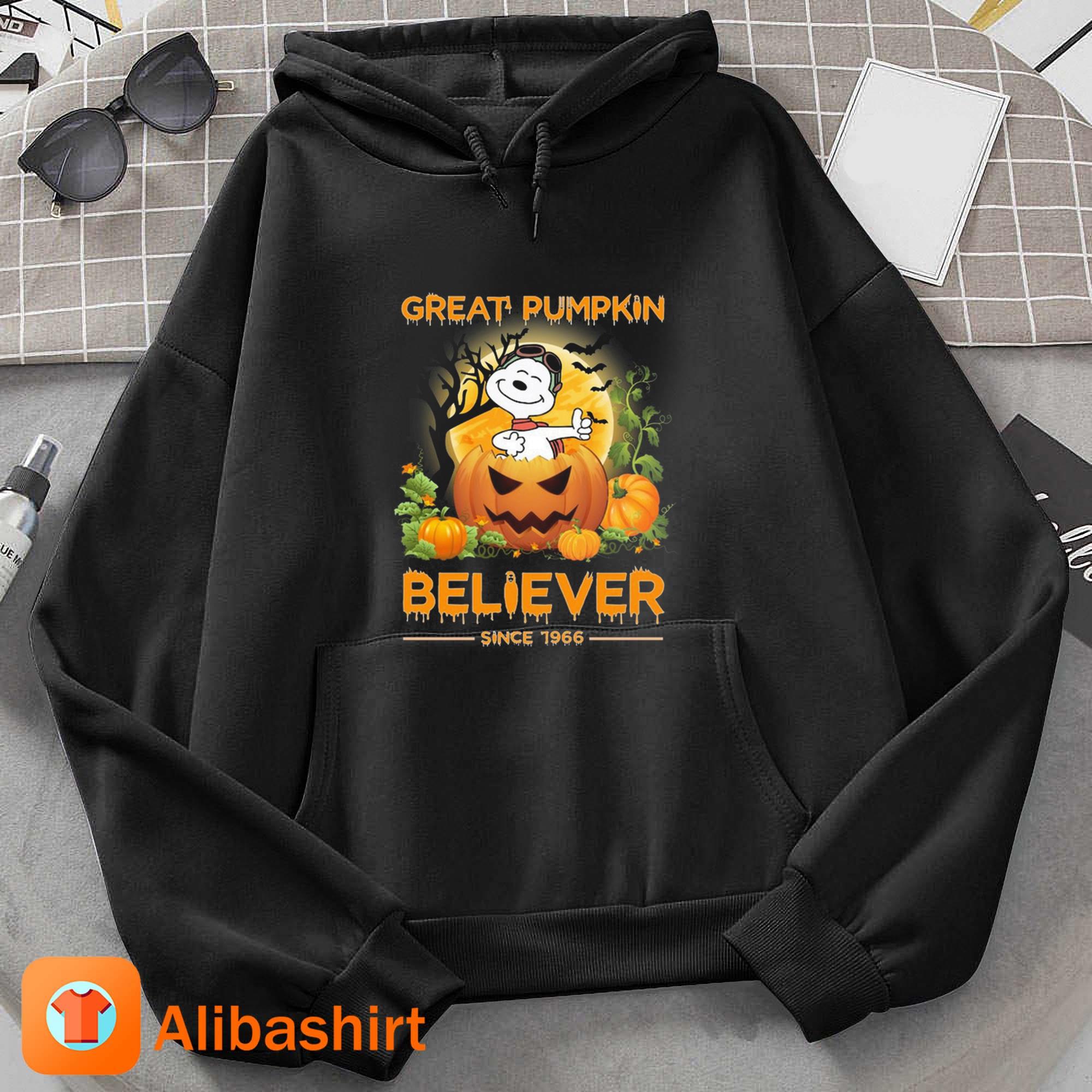 Great Pumpkin Believer Since 1966 Snoopy Peanuts Halloween 2023 Shirt Hoodie