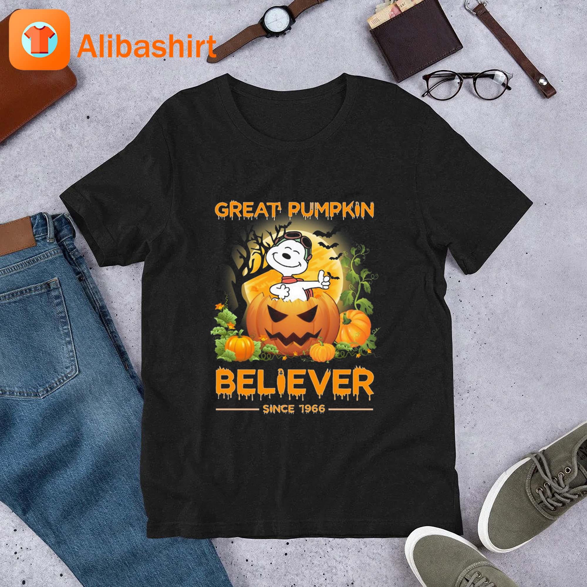 Great Pumpkin Believer Since 1966 Snoopy Peanuts Halloween 2023 Shirt