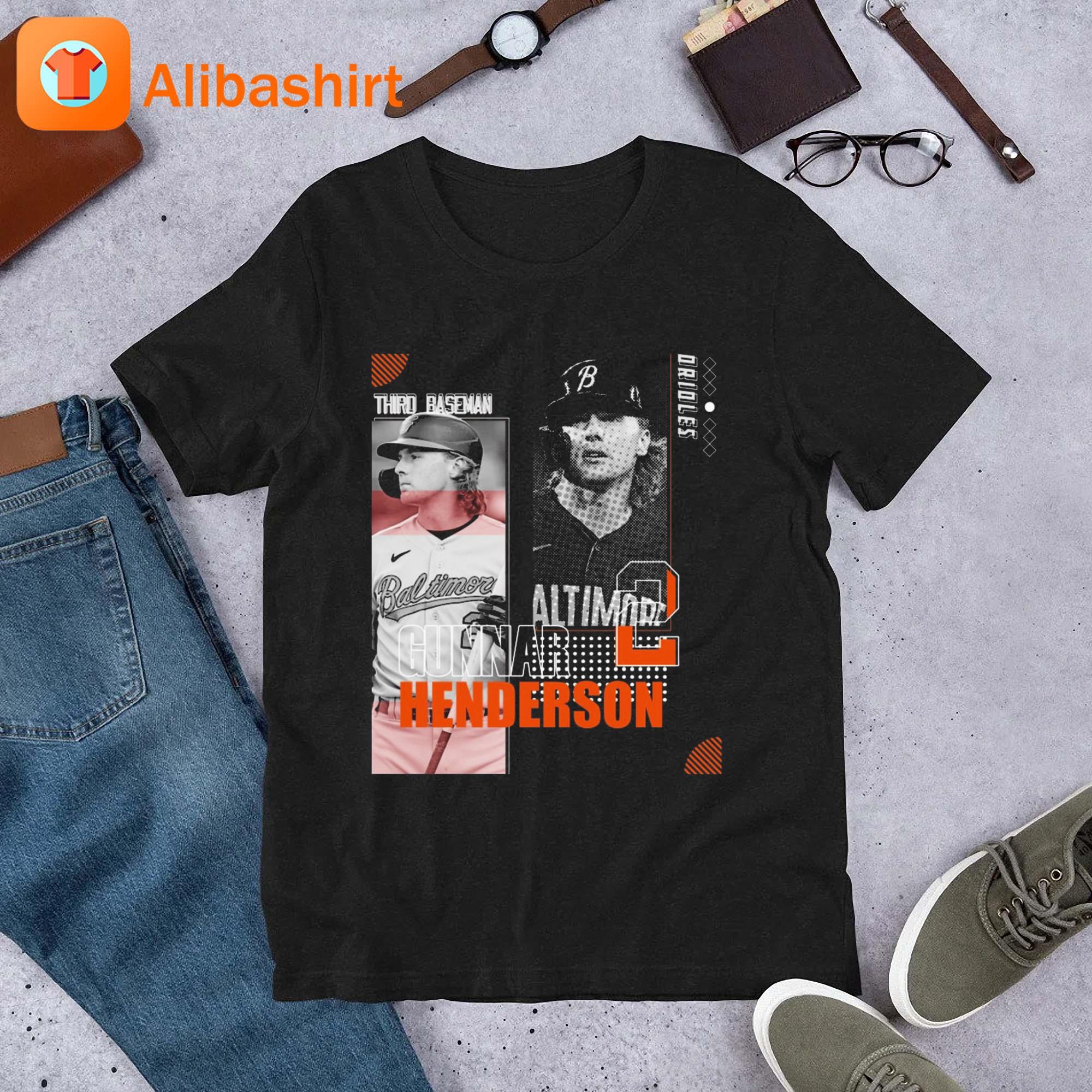 Official Gunnar henderson baseball paper orioles 2 third baseman T-shirt,  hoodie, tank top, sweater and long sleeve t-shirt