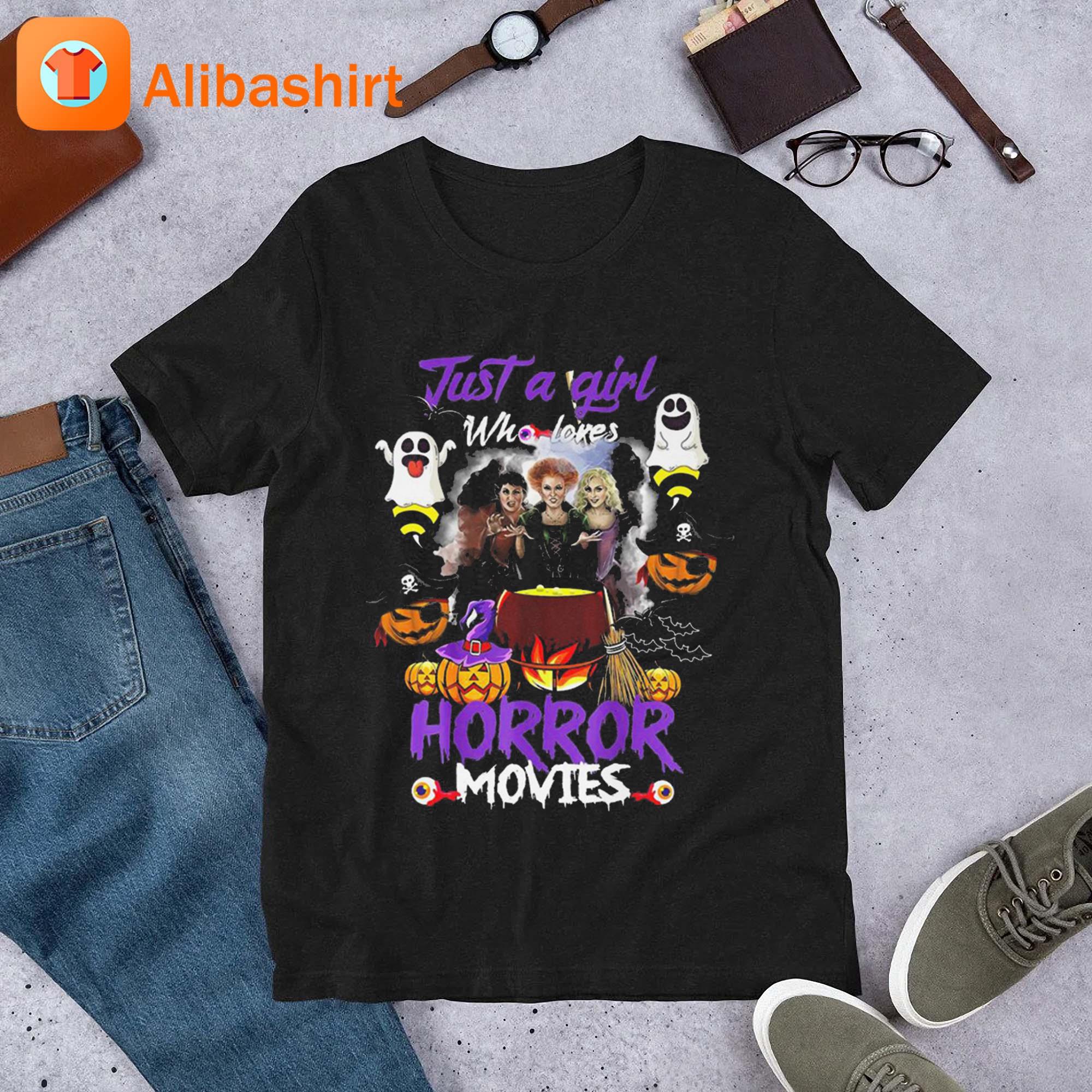 Just A Girl Who Loves Horror Movies Hocus Pocus 2023 Shirt