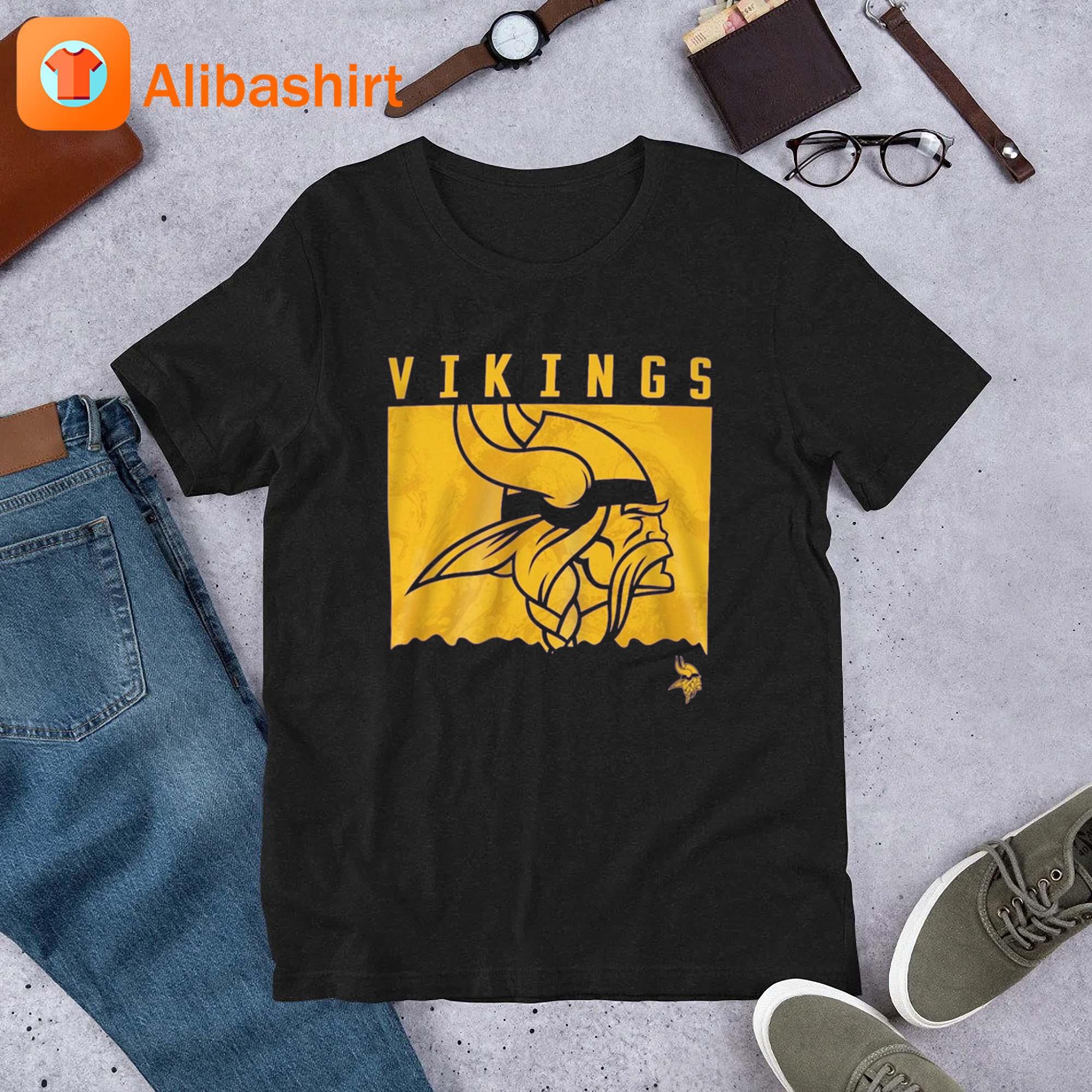 Minnesota Vikings Purple Liquid Camo Logo Shirt