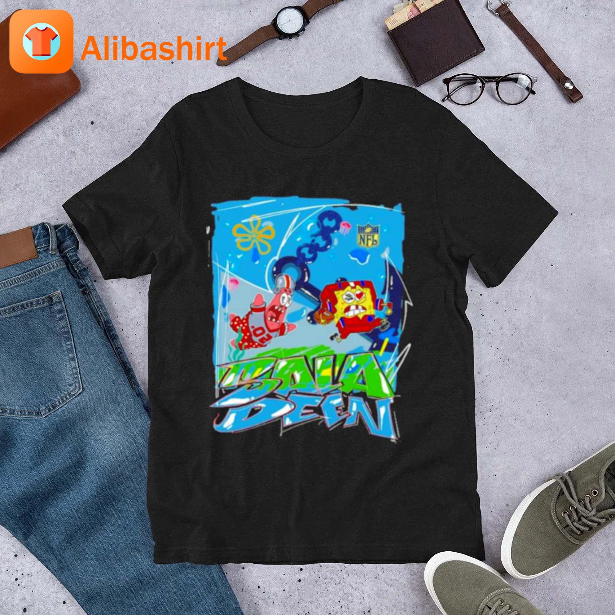 Nfl Junk Food Youth Spongebob X King Saladeen Patrick Teams Shirt