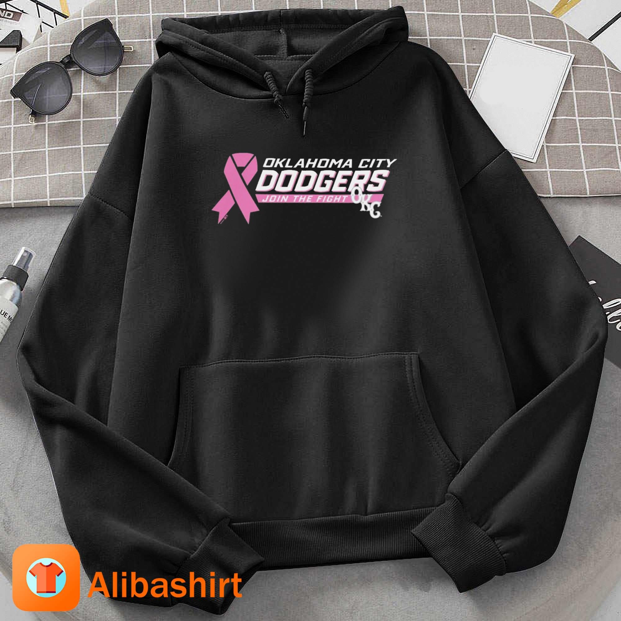 Okc Dodgers Pack The Park Pink Join The Fight Shirt Hoodie