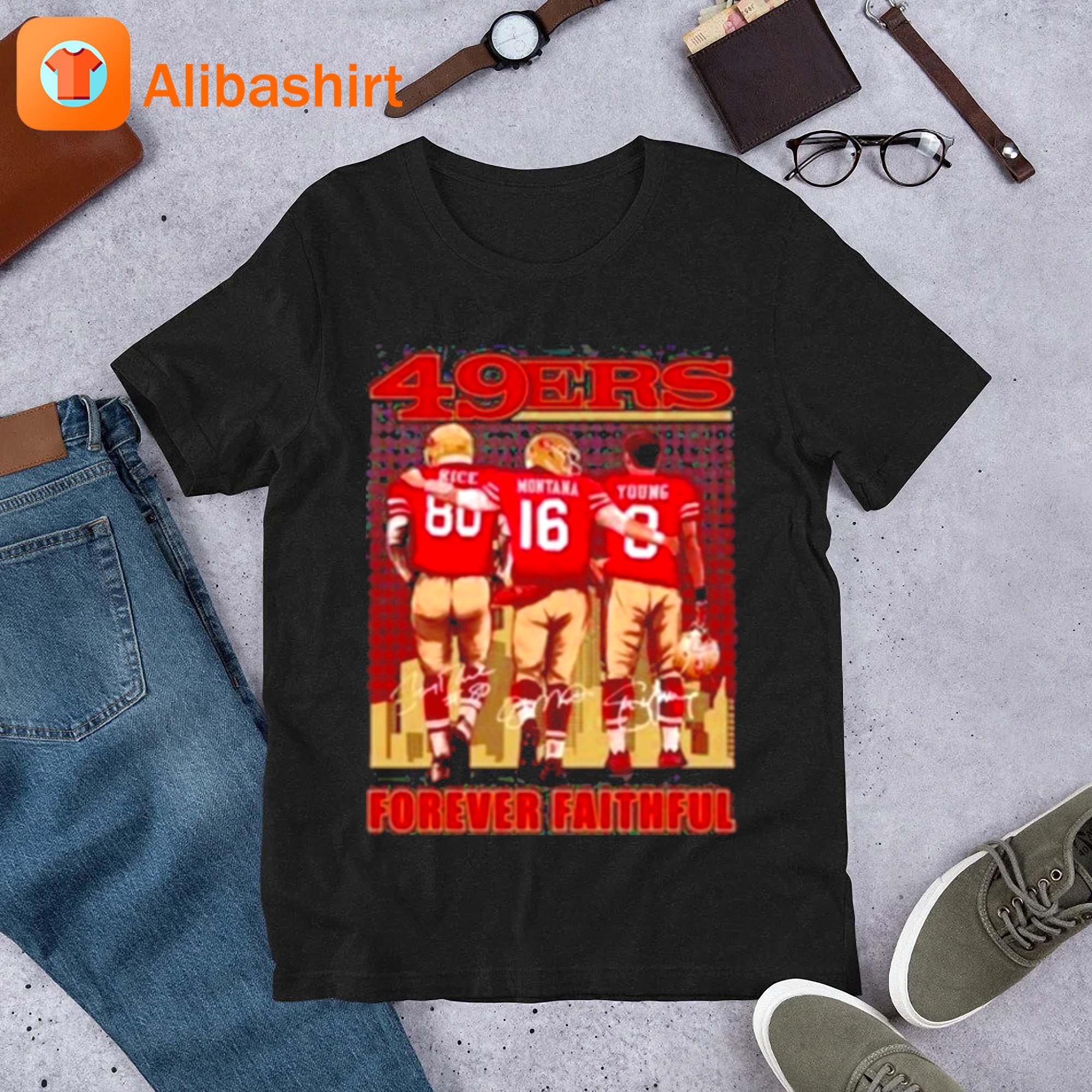 San Francisco 49ers Forever Faithful Signatures T-Shirt, hoodie