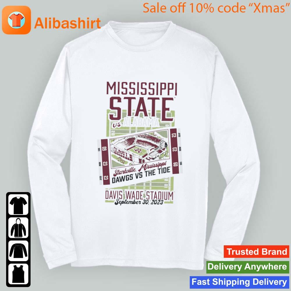 Official Alabama Vs. Mississippi State Game Day 2023 Shirt Longsleeve t-shirt