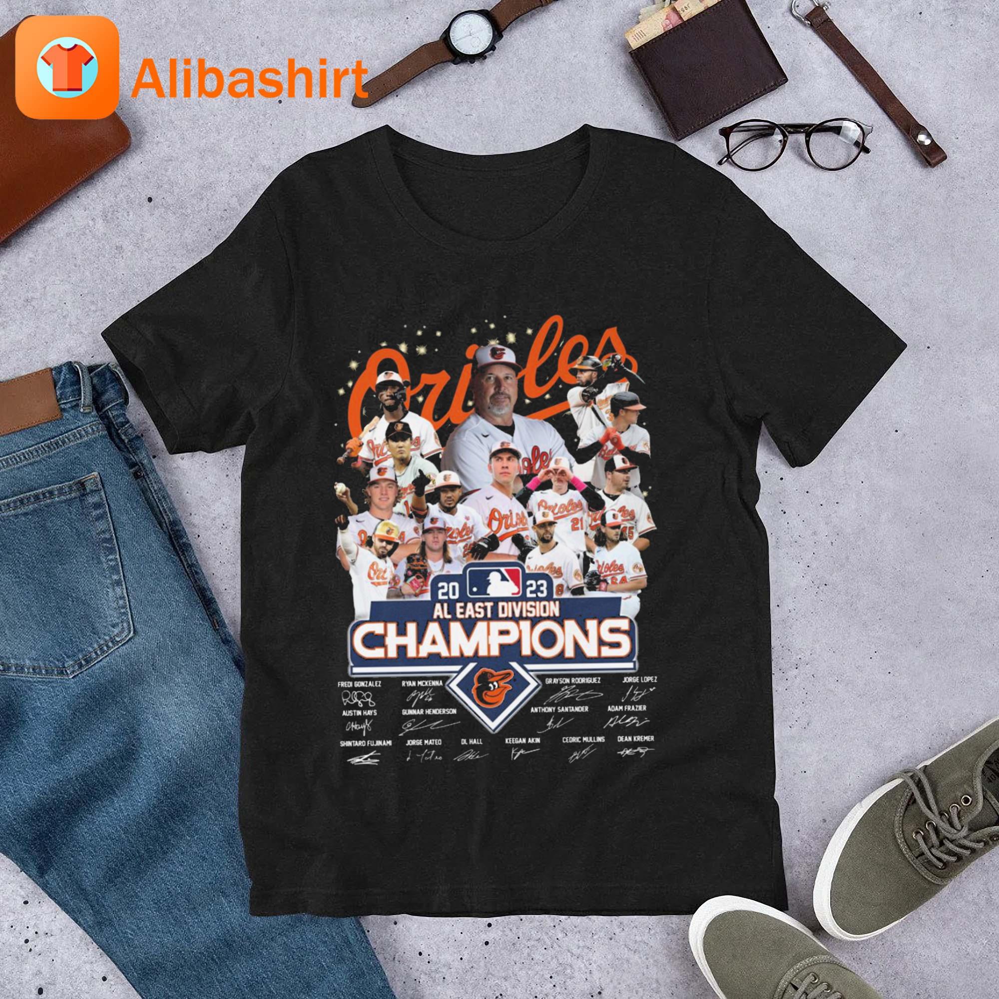 Baltimore Orioles Team Players 2023 AL East Division Champions Signatures  Shirt, hoodie, sweater, long sleeve and tank top