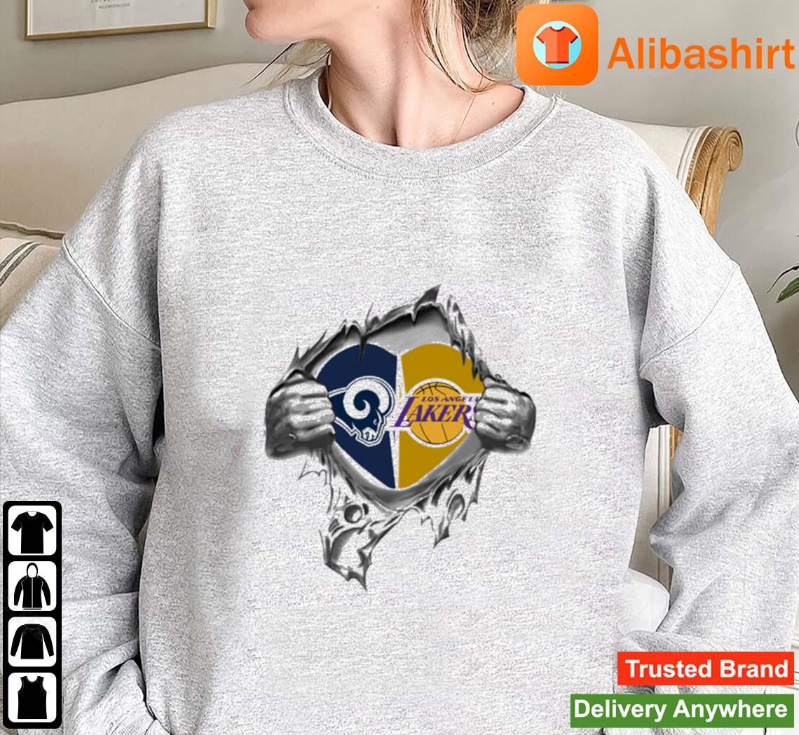 Awesome blood Inside me Baby Groot I am Los Angeles Rams shirt, hoodie,  sweater, long sleeve and tank top