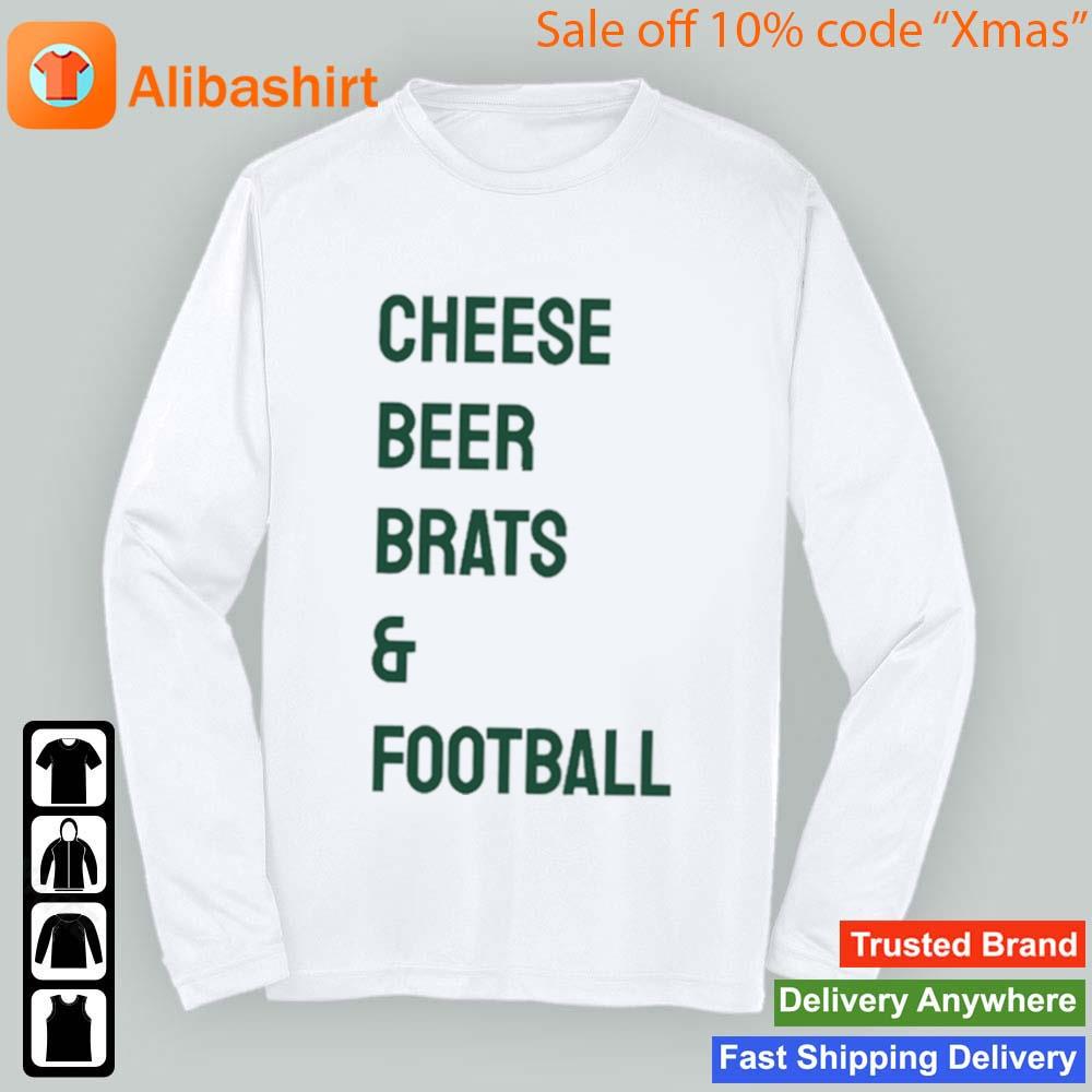 Official Campeche Collective Cheese Beer Brats & Football Shirt Longsleeve t-shirt