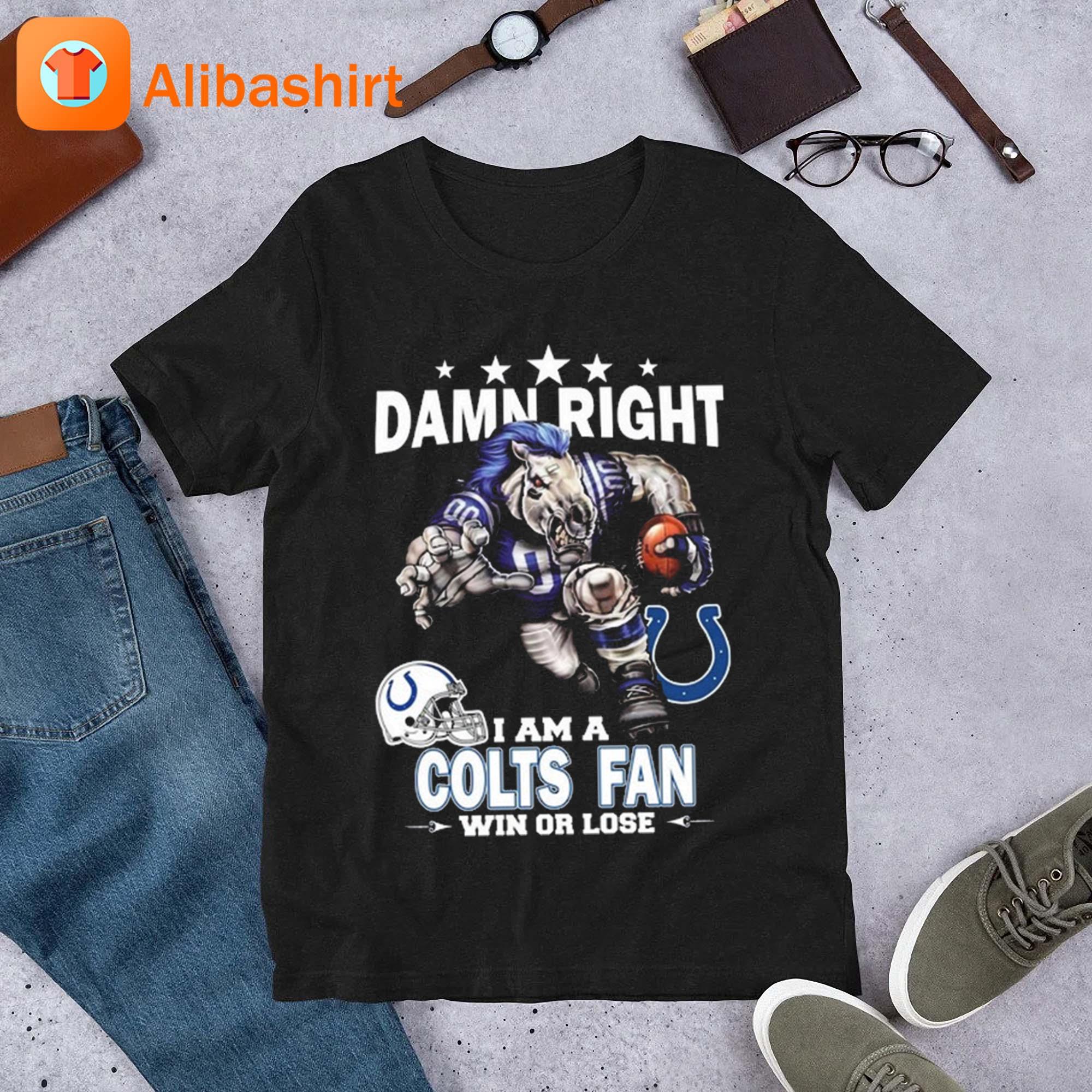 Damn Right I Am A Indianapolis Colts Fan Win Or Lose Ornament - Teespix -  Store Fashion LLC