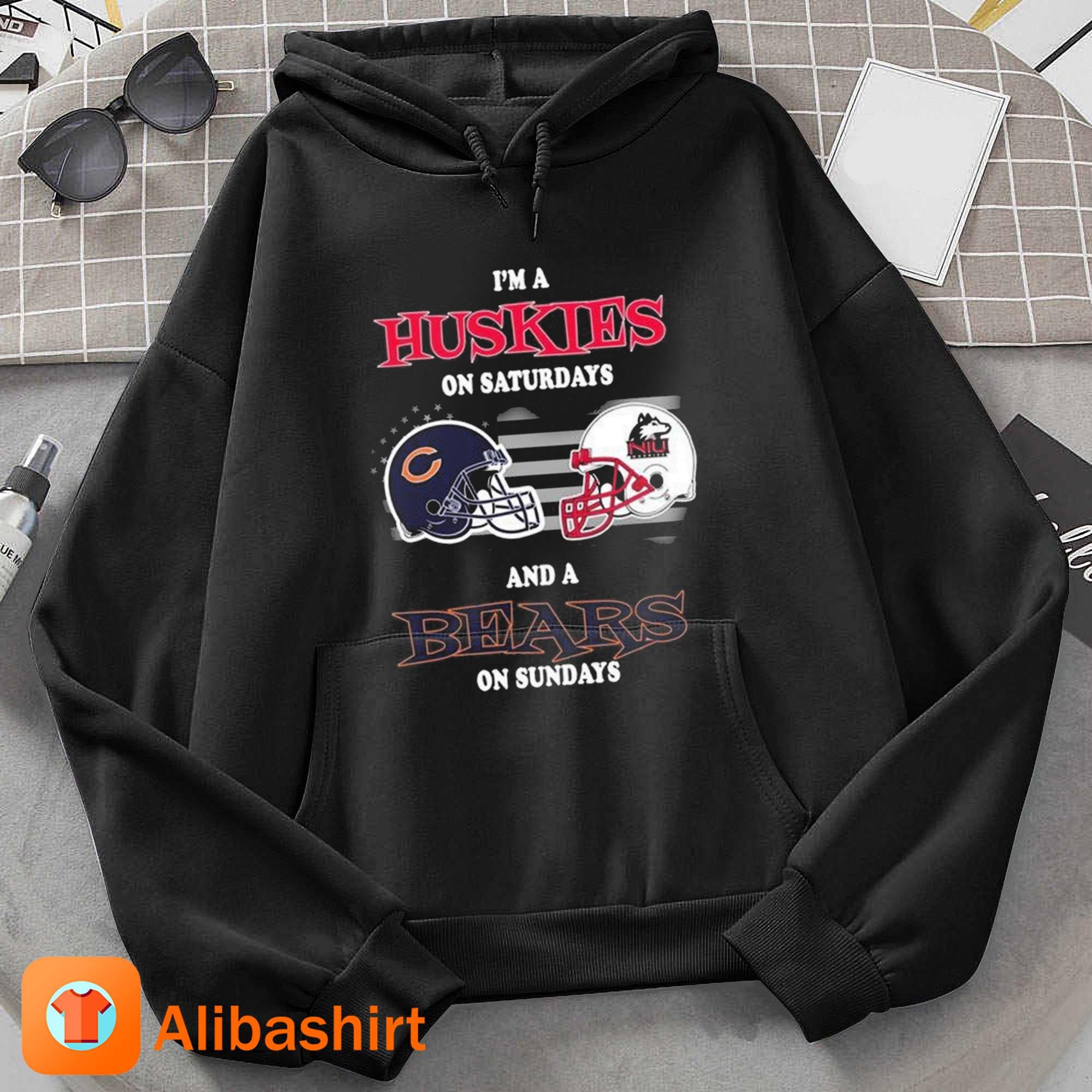 Official i'm an chicago bears on saturdays and a northern Illinois huskies  on sundays 2023 shirt, hoodie, sweater, long sleeve and tank top