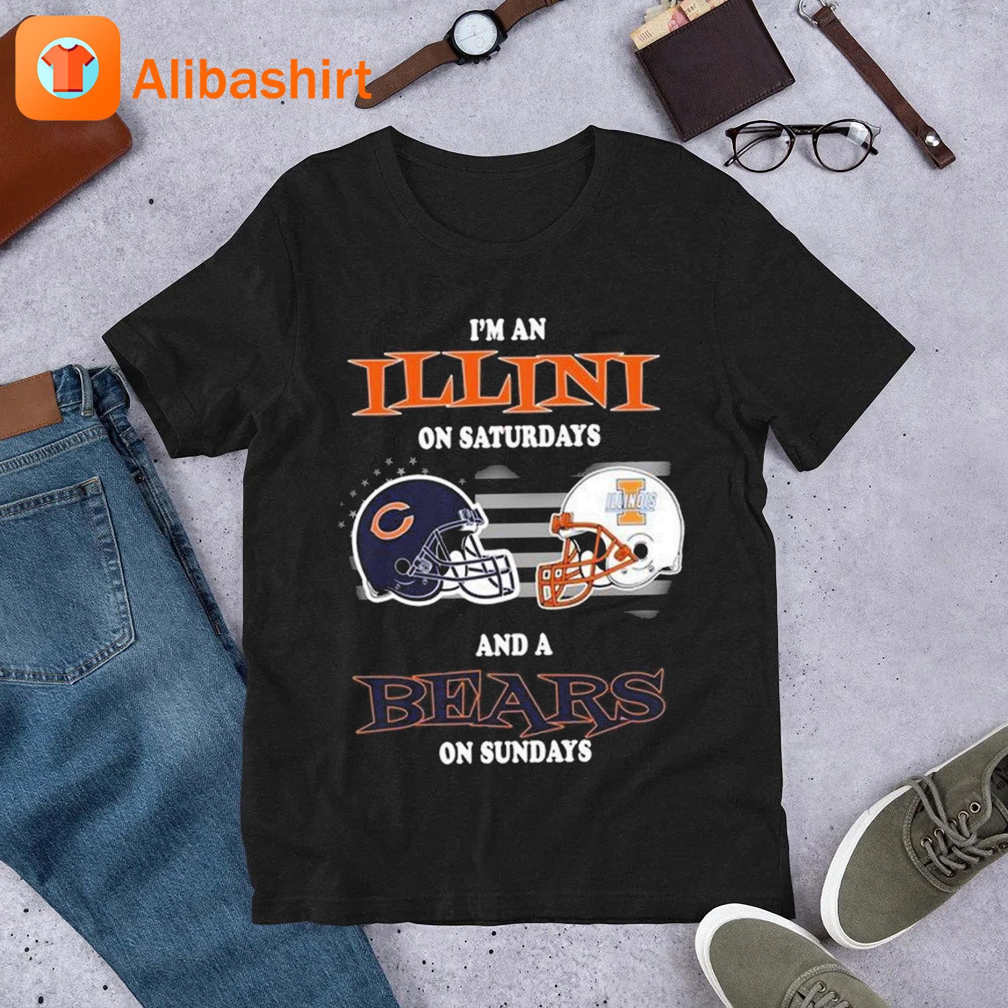 Sorry I Can't Saturdays Are For The Illinois Fighting Illini Sundays Are  For The Chicago Bears 2023 shirt - Guineashirt Premium ™ LLC