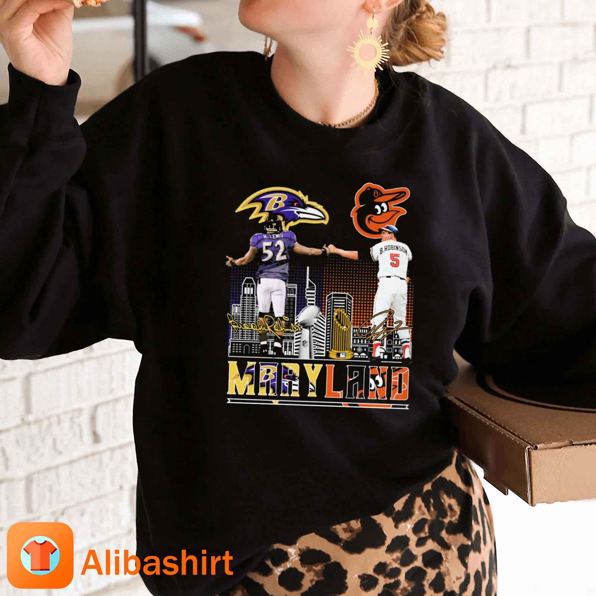 Baltimore Sports Ray Lewis Ravens And Brooks Robinson Orioles Signatures  Shirt, hoodie, sweater, long sleeve and tank top