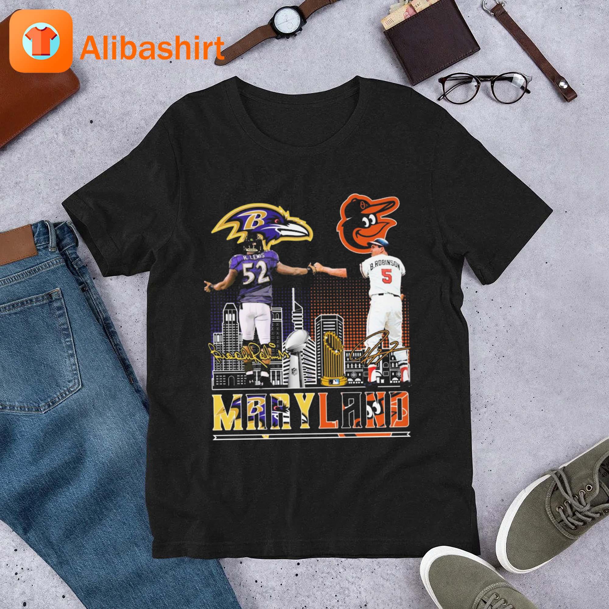 Baltimore Sports Ray Lewis Ravens And Brooks Robinson Orioles Signatures  Shirt, hoodie, sweater, long sleeve and tank top