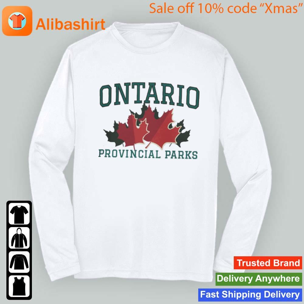 Ontario Provincial Parks Vintage Maple Leaf Art Shirt Longsleeve t-shirt