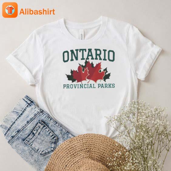 Ontario Provincial Parks Vintage Maple Leaf Art Shirt