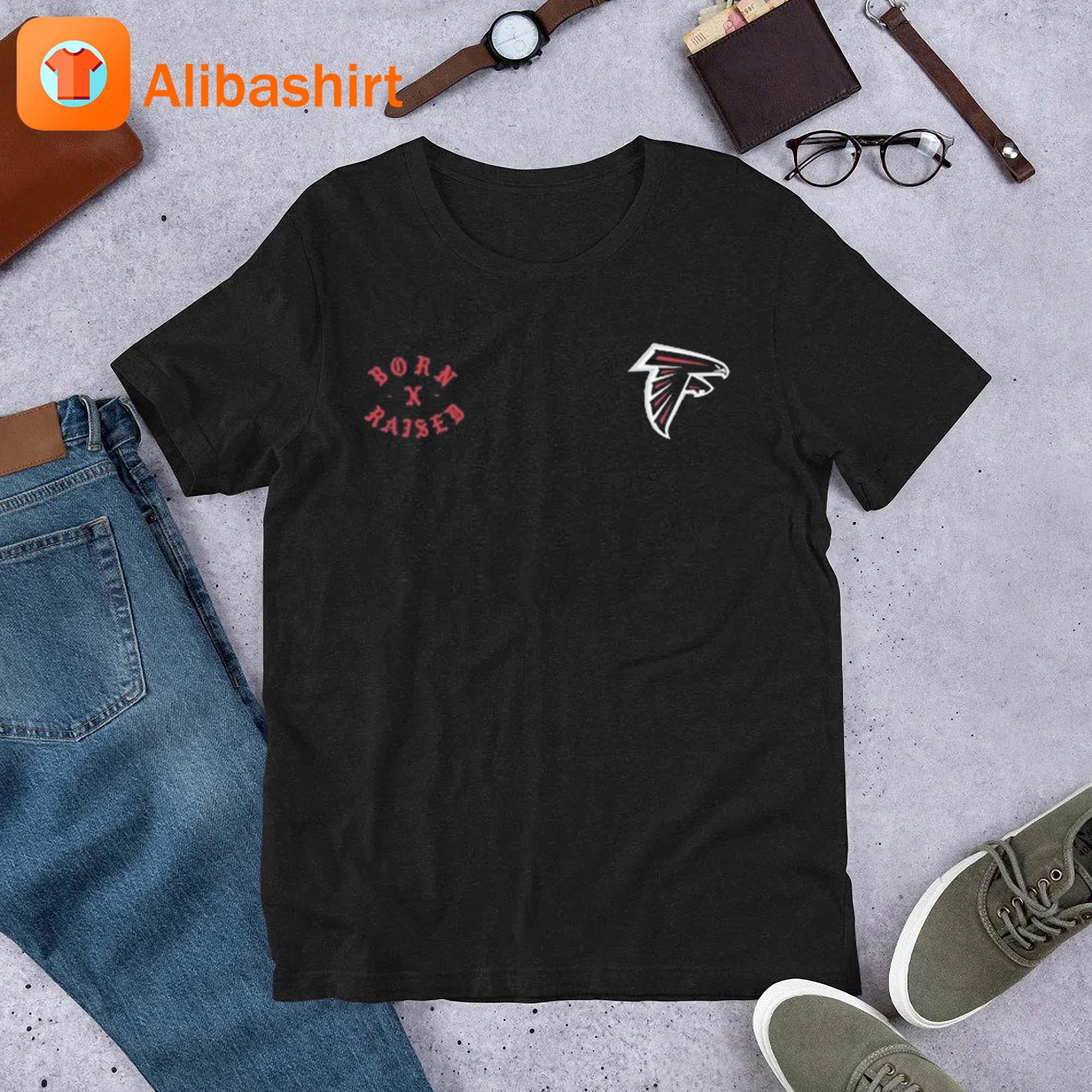 Official Atlanta Falcons Born X Raised Shirt, hoodie, sweater