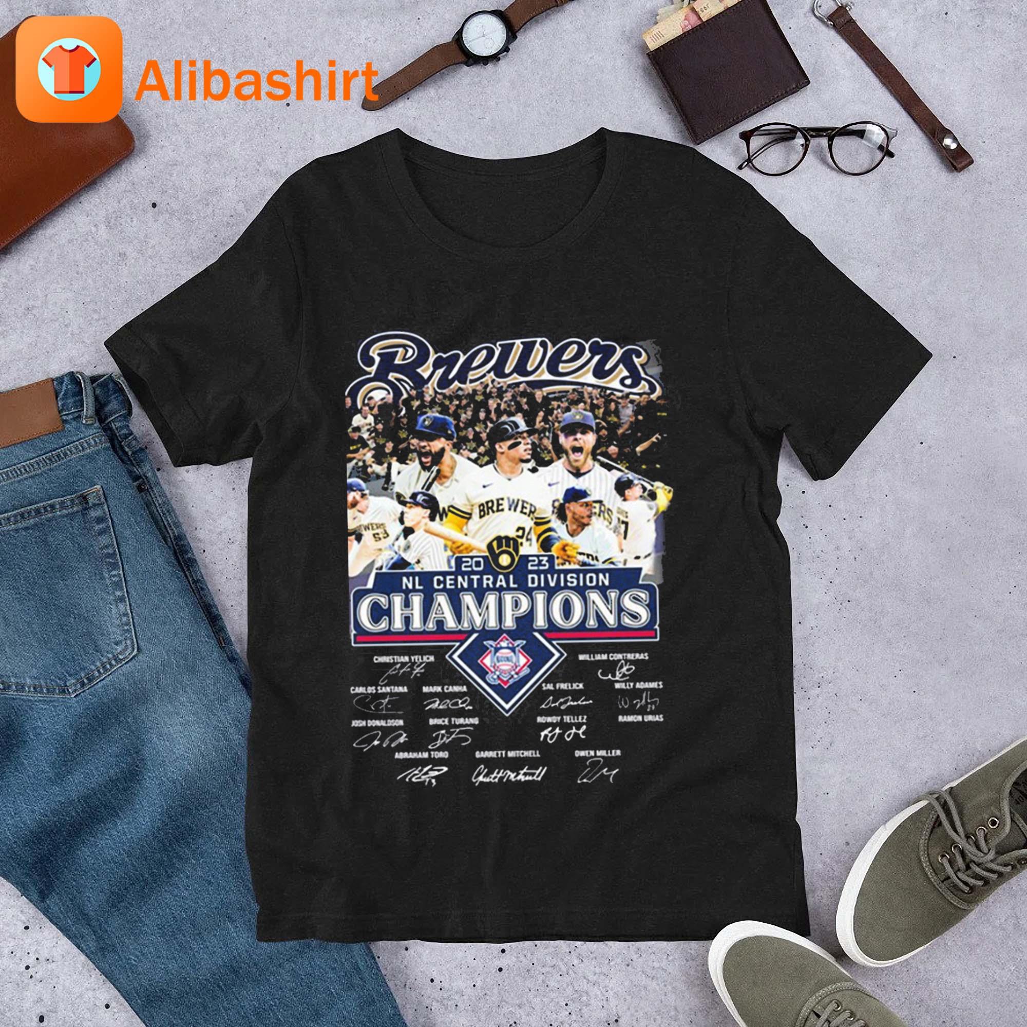 Milwaukee Brewers 2023 NL Central Division Champions Signatures Ornament -  Teespix - Store Fashion LLC