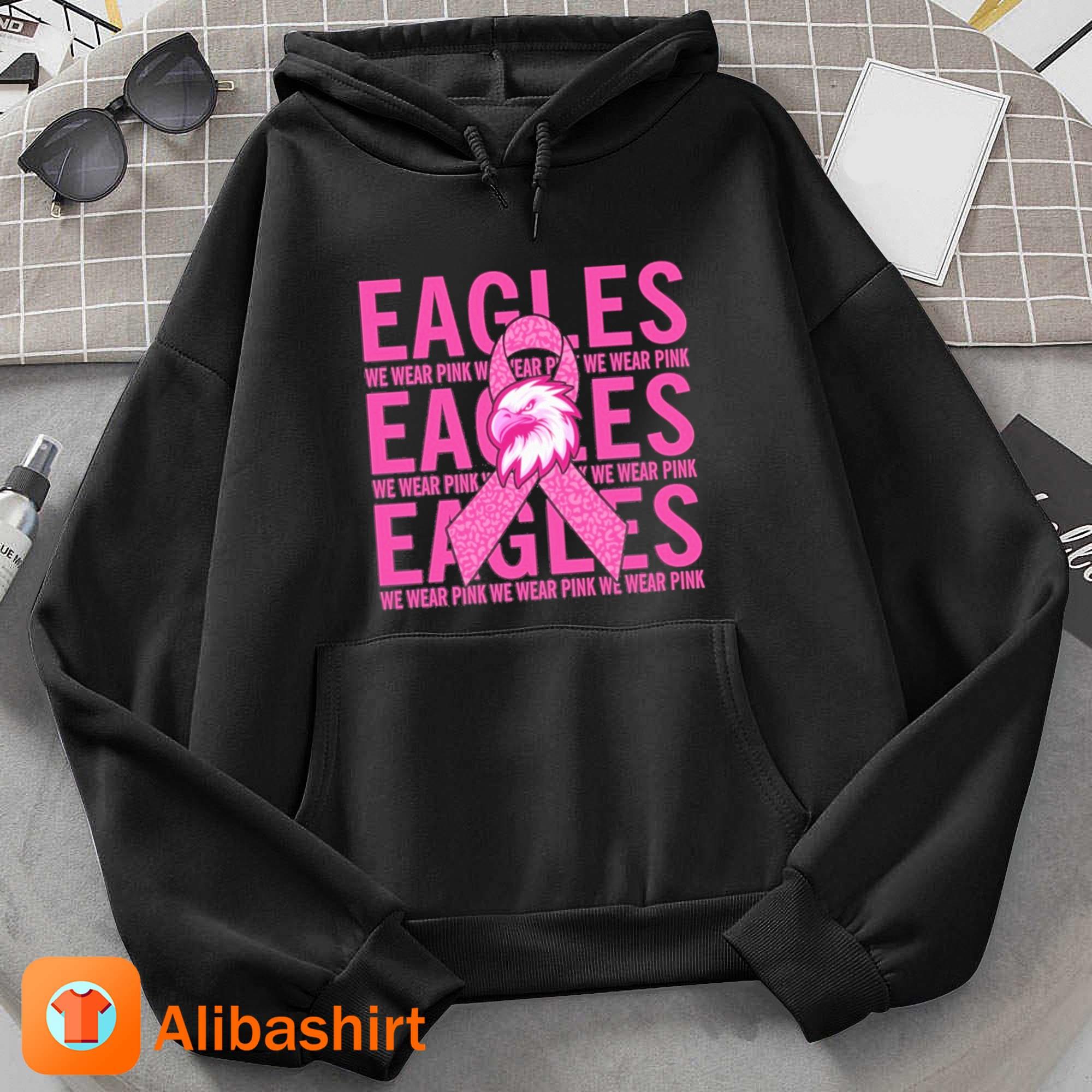 Philadelphia Eagles Mascot We Wear Pink Cancer Shirt, hoodie, sweater, long  sleeve and tank top