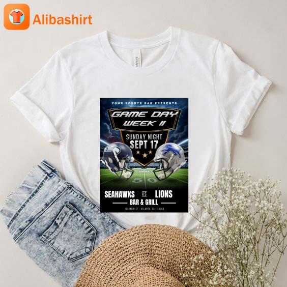 Seattle Seahawks Vs Detroit Lions Game Day Week II 2023 Comfort Colors  Shirt - Bring Your Ideas, Thoughts And Imaginations Into Reality Today