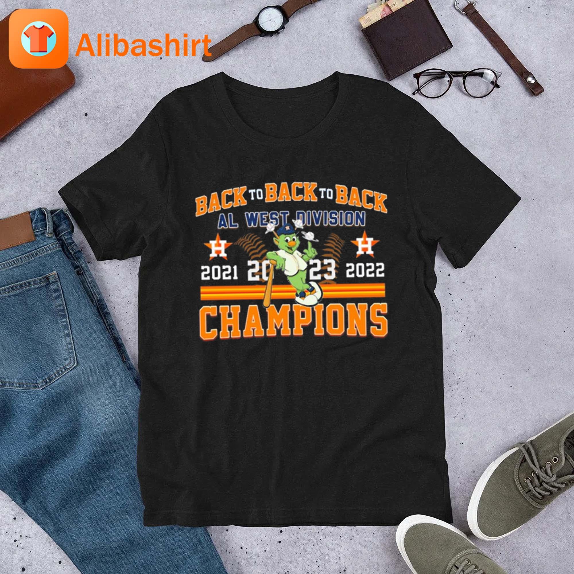 Houston Astros Al West Division Champions 2023 mascots shirt, hoodie,  sweater, long sleeve and tank top