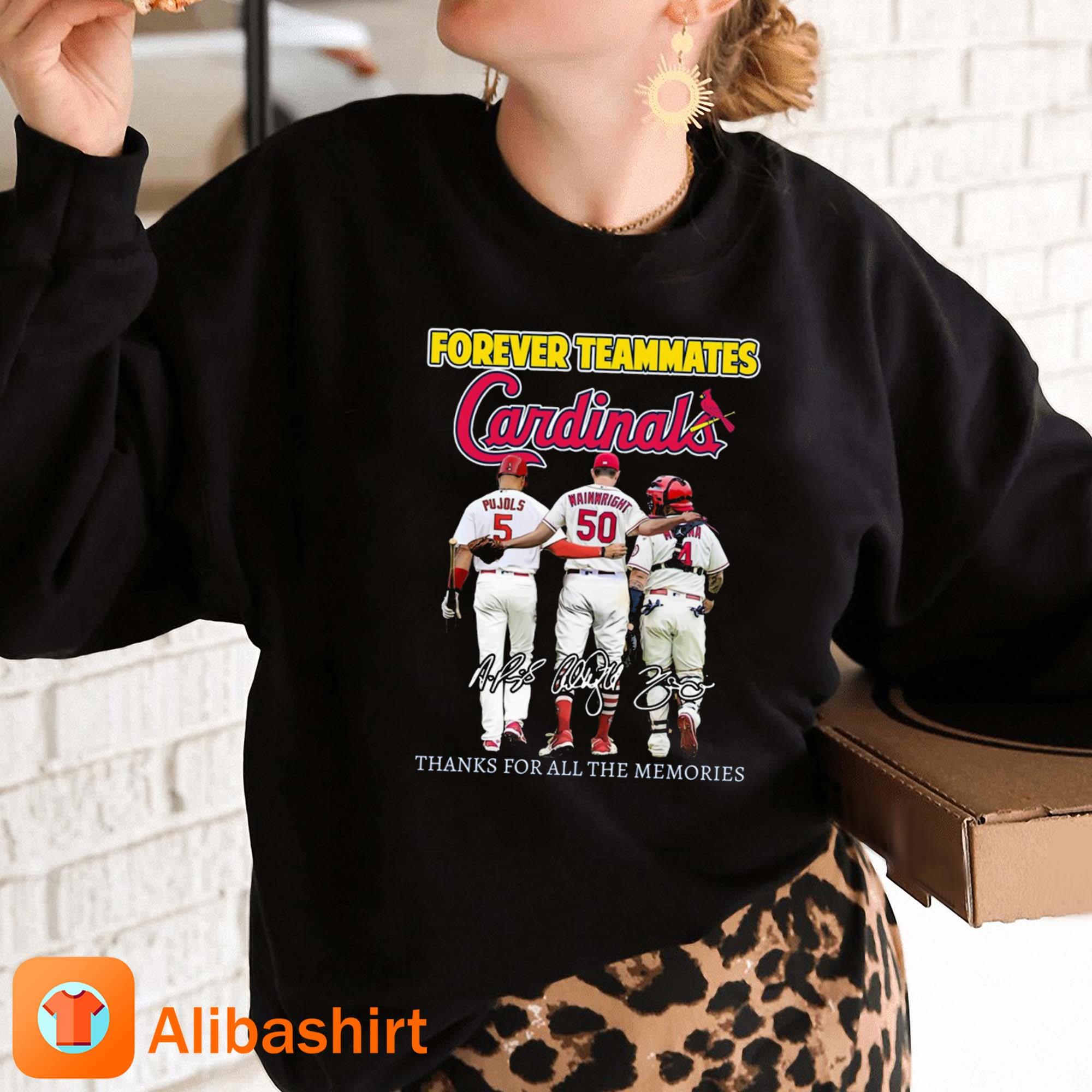 St Louis Cardinals Forever Teammates Thanks For All The Memories T-shirt,  hoodie, sweater, long sleeve and tank top