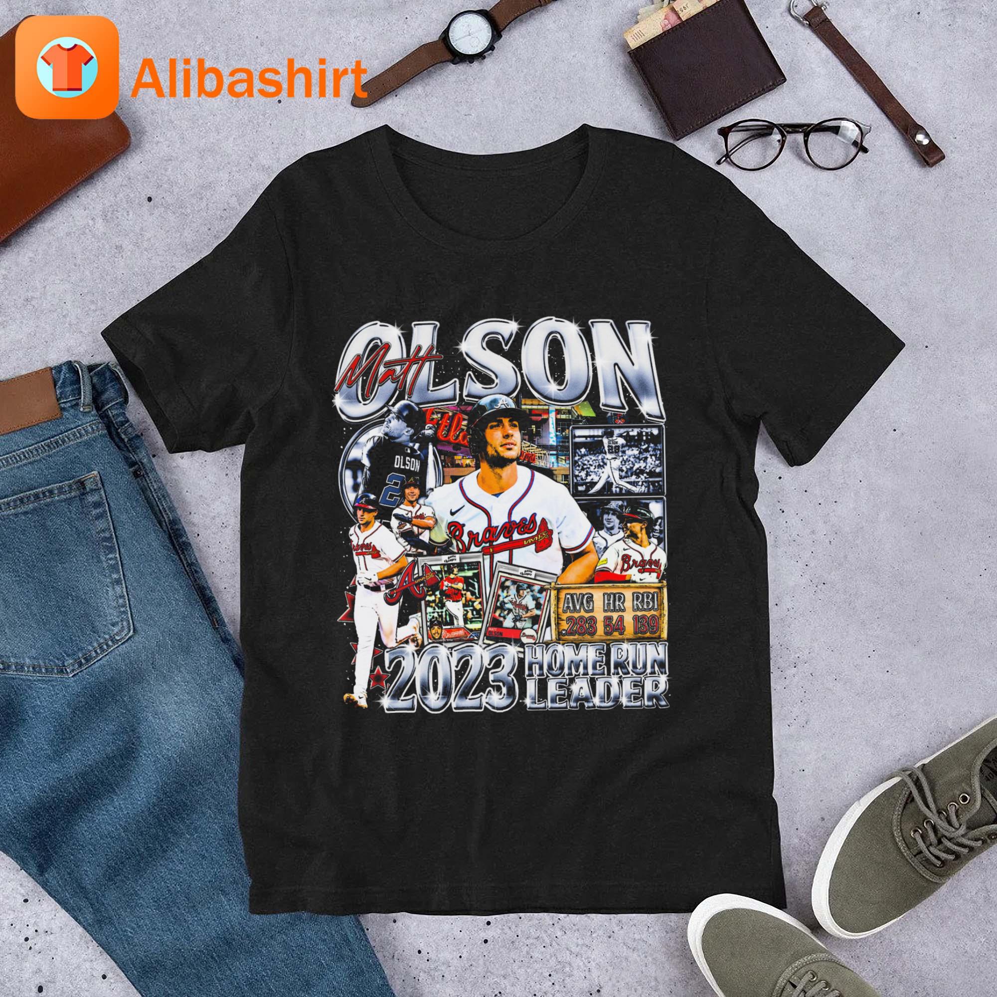 Original matt Olson 2023 Home Run Leader Atlanta Braves Vintage 2023 Art Shirt