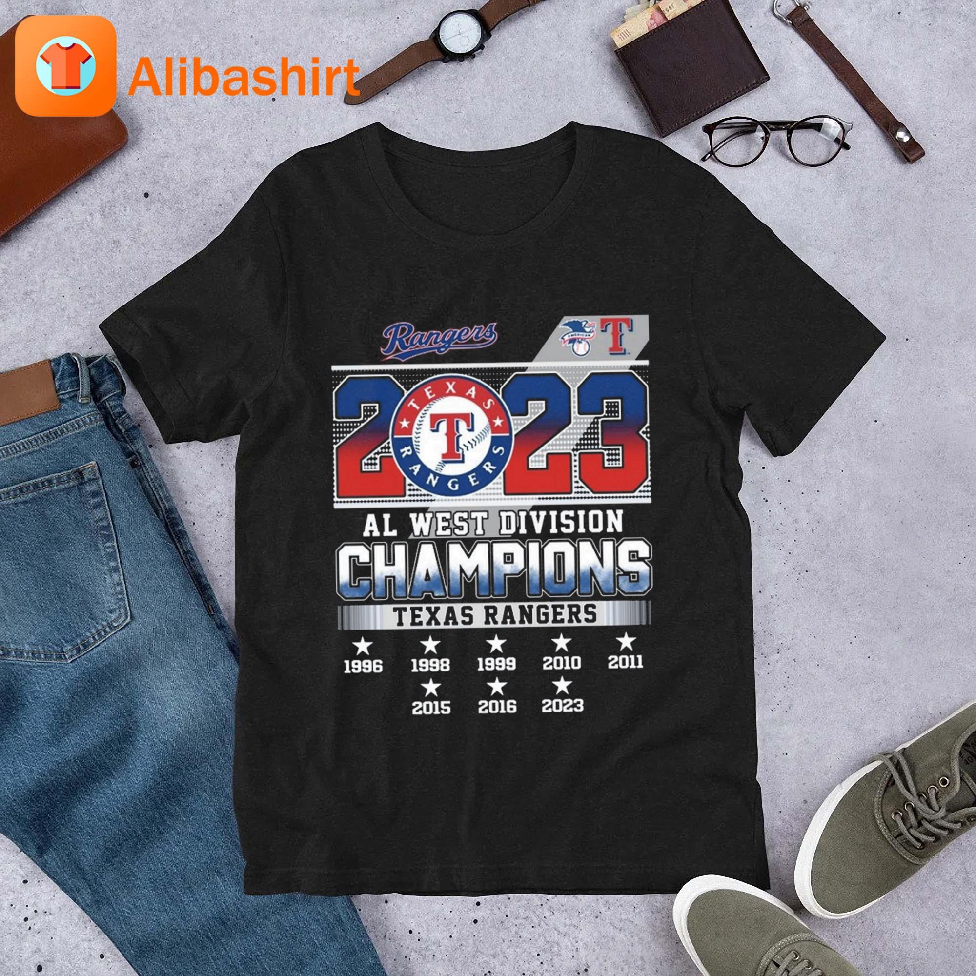 Texas Rangers 2023 AL West Division Champions Baseball Jersey - Cathottees